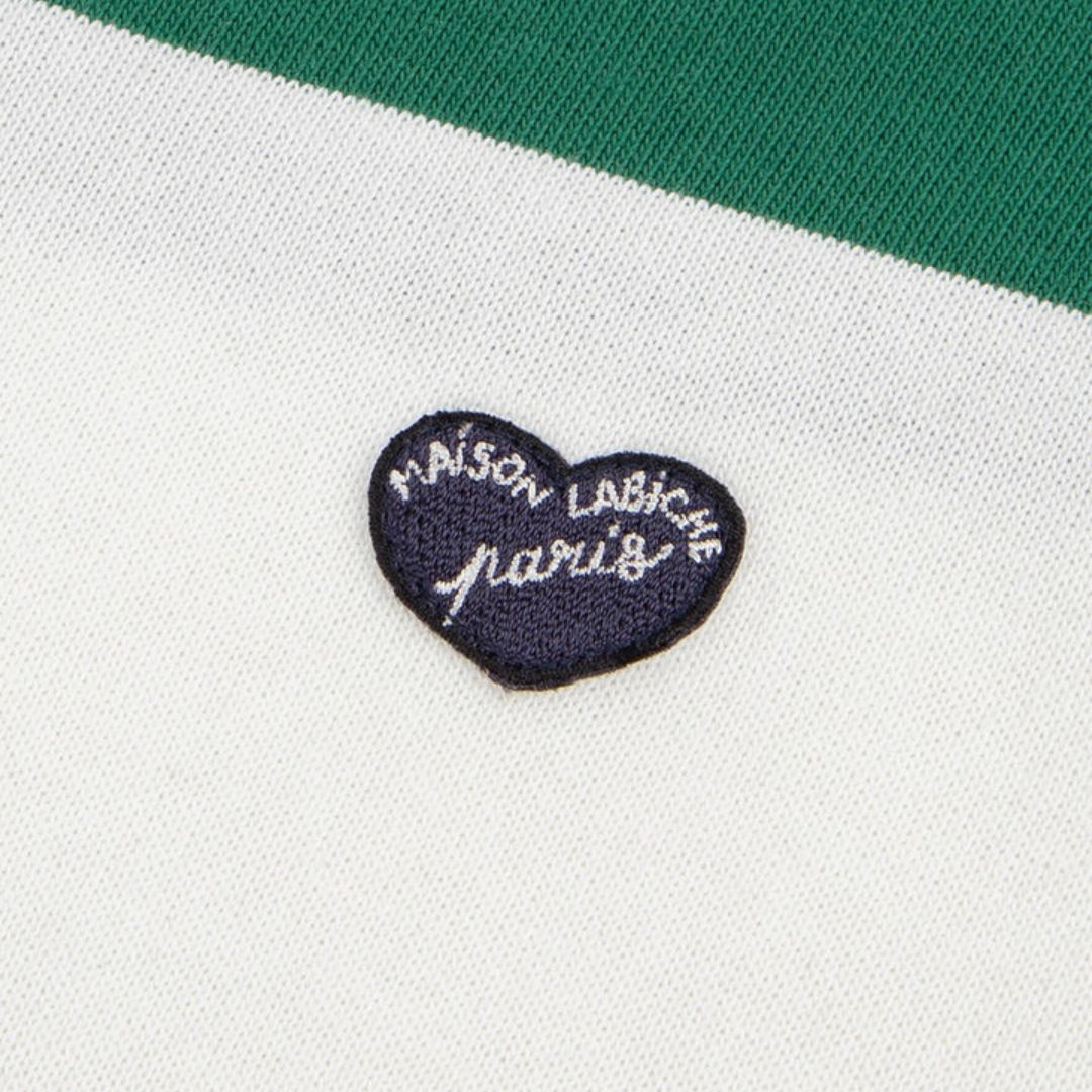 Patch Coeur ML Laupetre Polo T-Shirt for Men - Premium Cotton Casual Shirt (Off White Jalapeno) - Perfect for Office, Golf & Everyday Wear