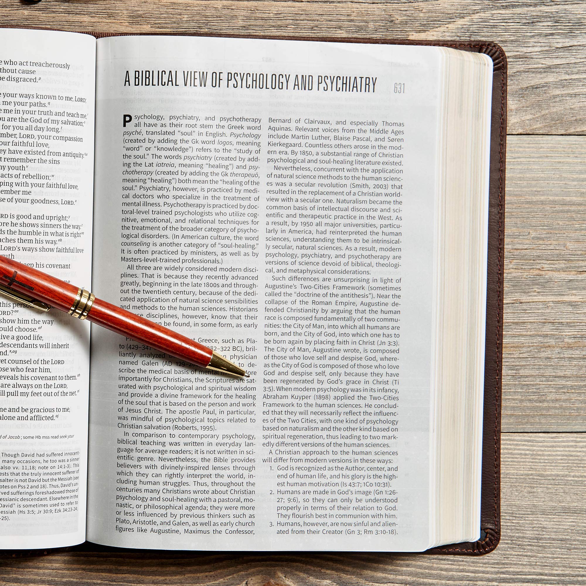 CSB Worldview Study Bible - Brown Genuine Leather Cover, ESV Translation | Perfect for Bible Study, Church Services & Personal Devotion