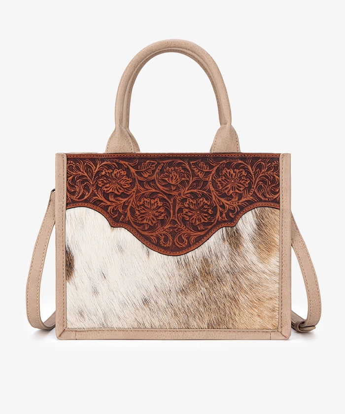 Trinity Ranch Embossed Floral Concealed Carry Tote Bag for Women - Stylish CCW Purse with Hidden Gun Pocket - Perfect for Everyday Carry, Travel & Personal Protection