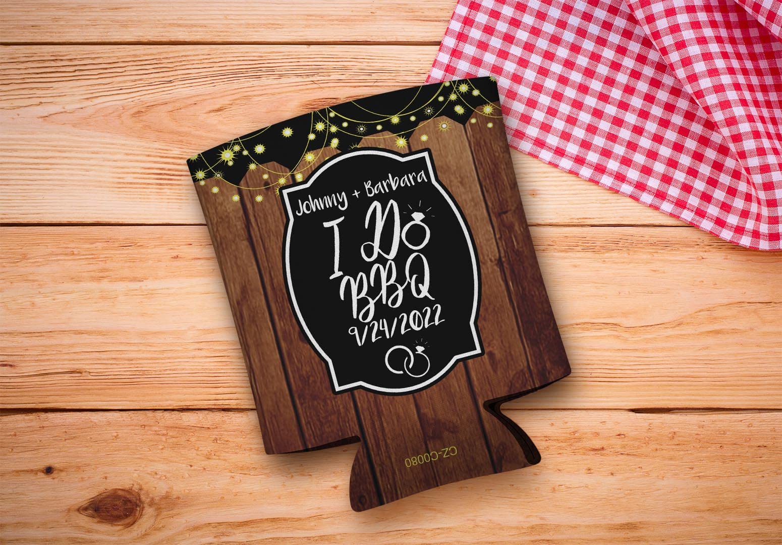 Custom Personalized BBQ Wedding Gifts - 48-Pack Save the Date Drink Coolers with Text - Perfect for Outdoor Parties, Bridal Showers & Summer Events