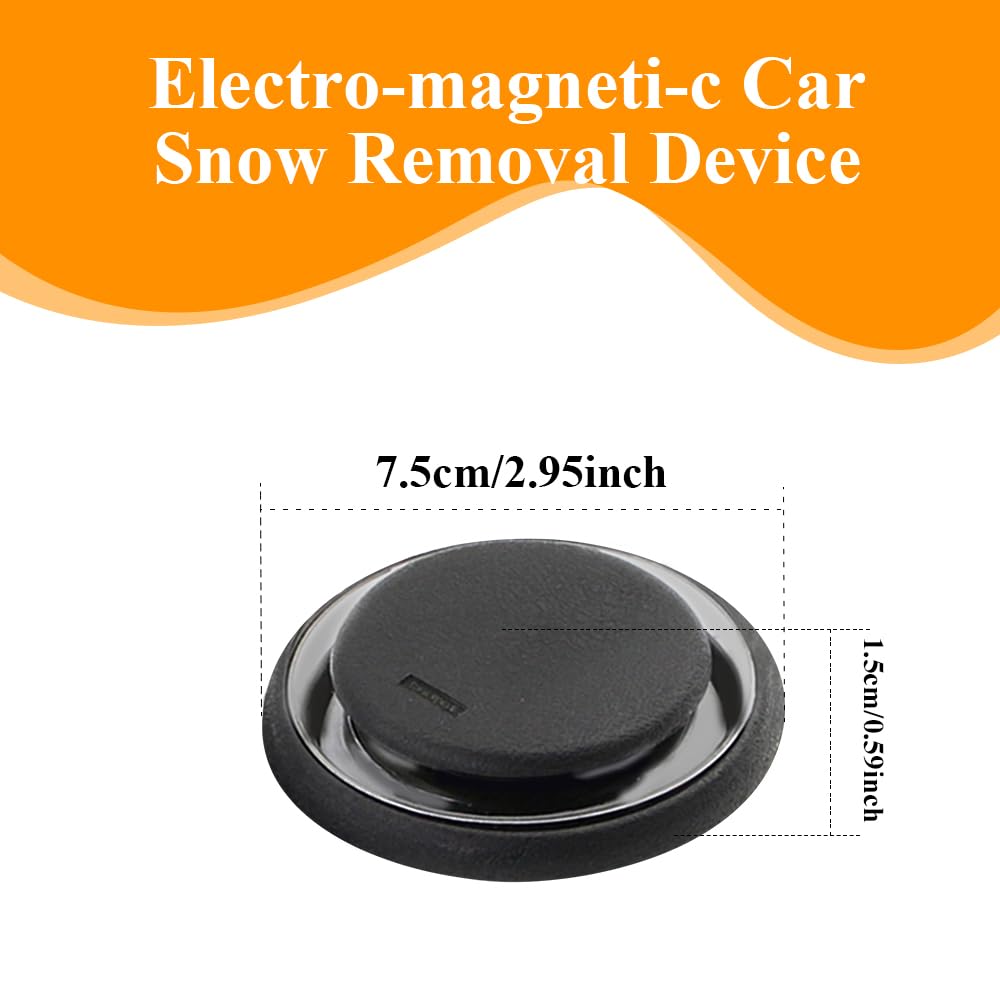 Portable Electromagnetic Snow & Ice Remover for Cars - Windshield Defogger, Deicer & Essential Oil Diffuser | Winter Car Accessories for Quick Defrosting & Aromatherapy | Ideal for Cold Weather, Road Trips & Daily Commute