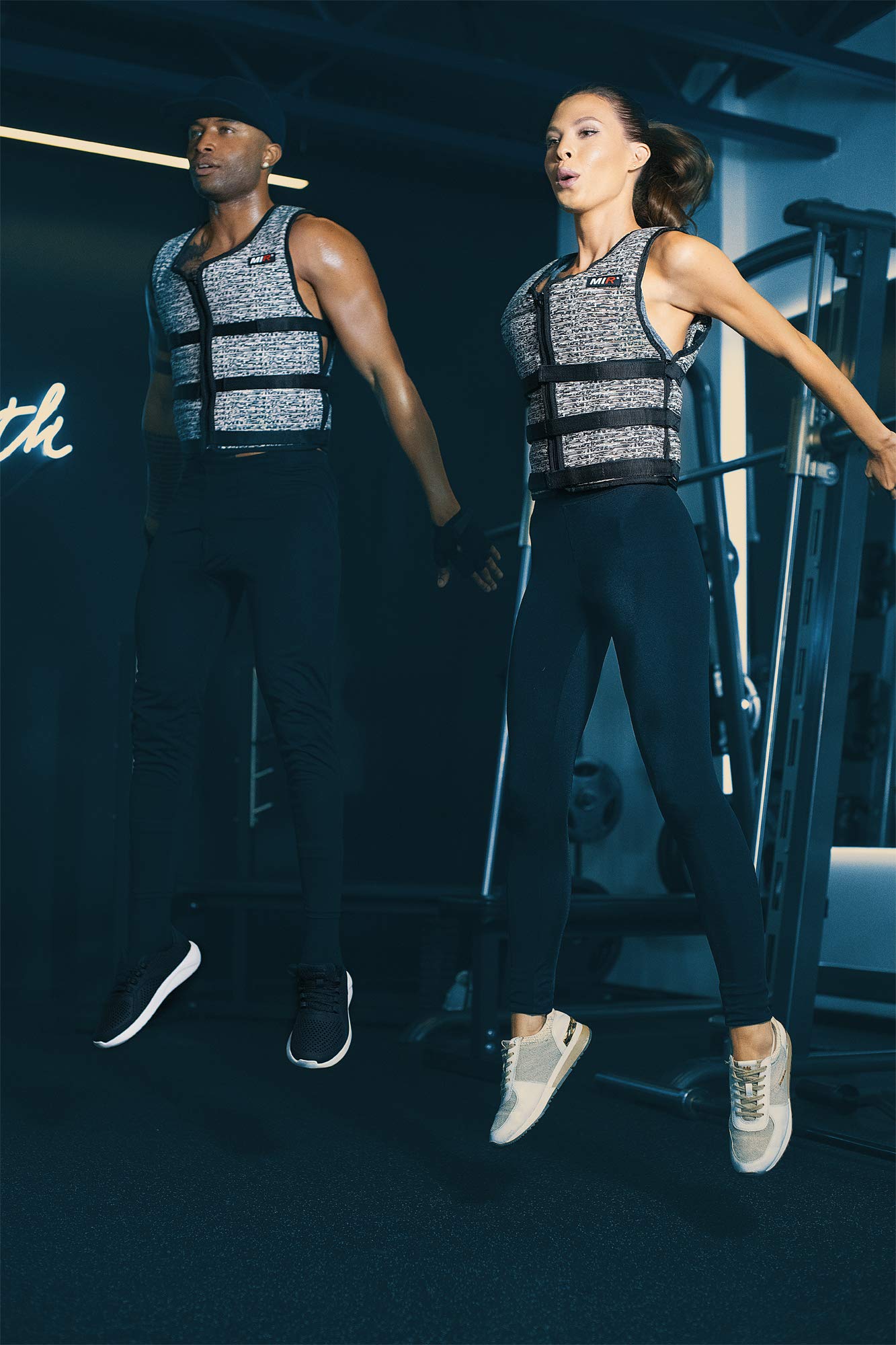 MiR Super Slim Air Flow Weighted Vest 4-32lbs - Adjustable Workout Vest for Men & Women with Solid Iron Weights | Machine Washable | Perfect for Running, Strength Training & CrossFit