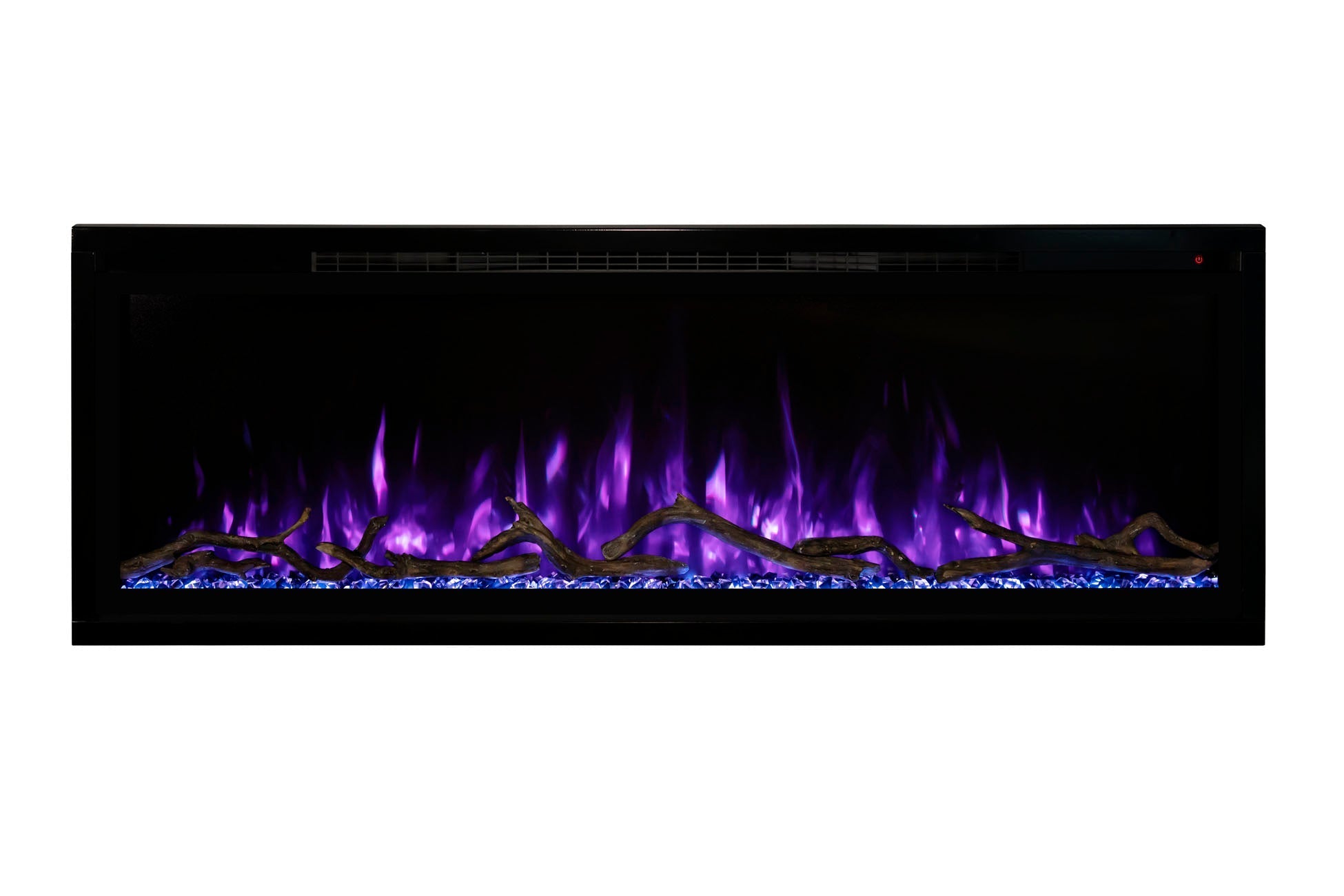 Modern Flames Allwood Fireplace Media Wall in Weathered Walnut - 60