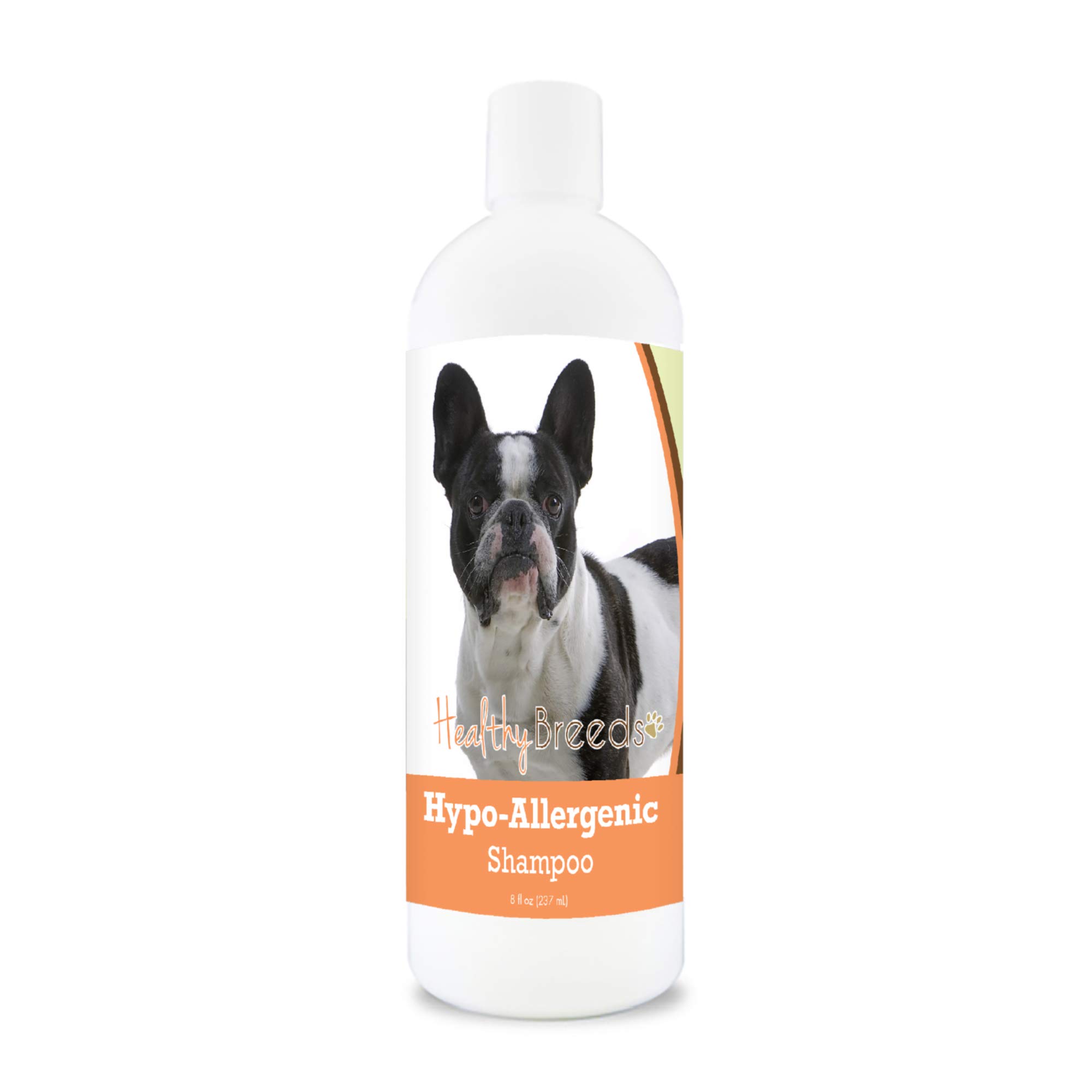 Healthy Breeds Hypo-Allergenic Shampoo for French Bulldogs - 8 oz Gentle Formula for Sensitive Skin - Perfect for Bathing, Grooming & Allergy Relief