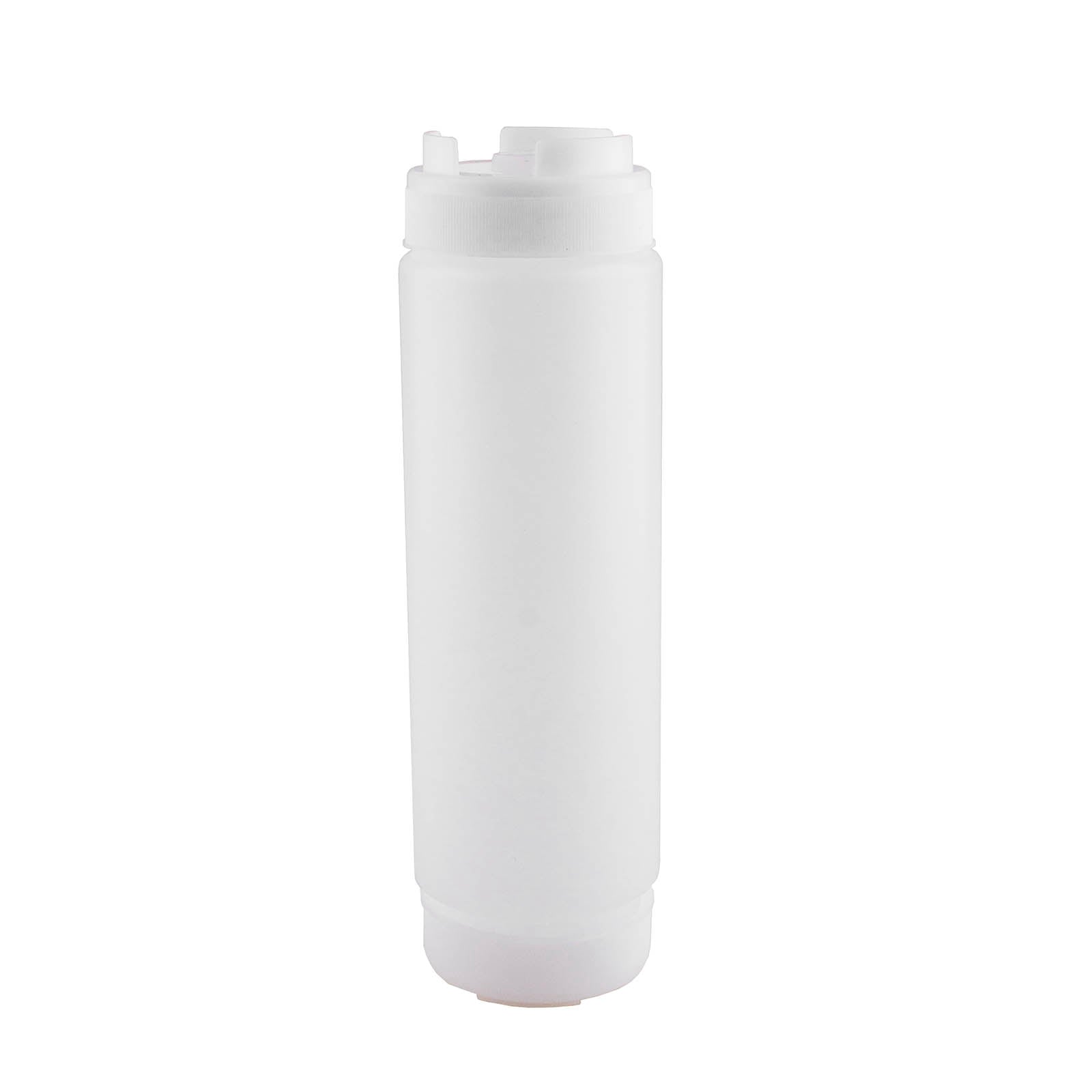 BarConic® FIFO Squeeze Bottle - Clear Plastic Condiment Dispenser with Multiple Capacity Options (8oz/16oz/32oz) - Perfect for Restaurants, Kitchens & Food Service Businesses
