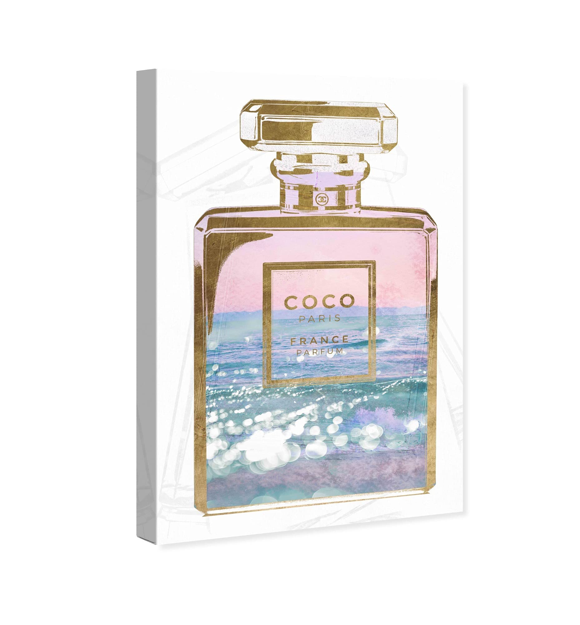 Oliver Gal Fashion & Glam Wall Art Canvas Print - Blush Ocean Spray Perfume Inspired Home Decor, 16x24 Inches - Perfect for Living Room, Bedroom & Office Decoration