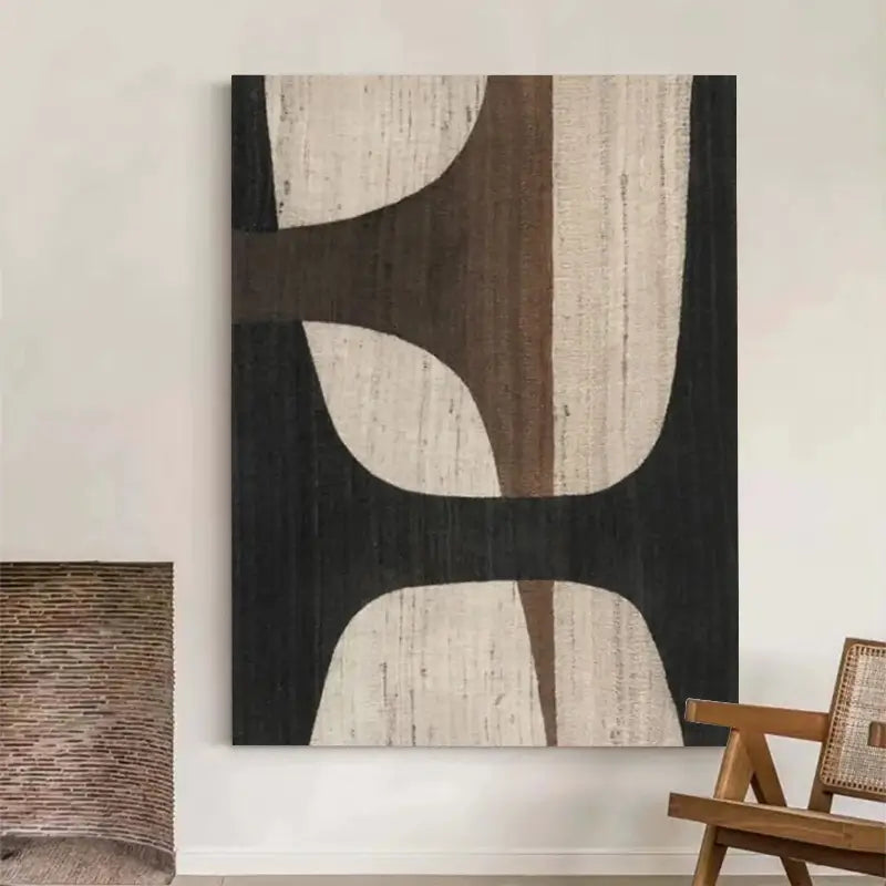 Abstract Tranquility Art Painting - Modern Canvas Wall Decor for Living Room, Bedroom & Office | Serene Blue & White Contemporary Artwork #WS010