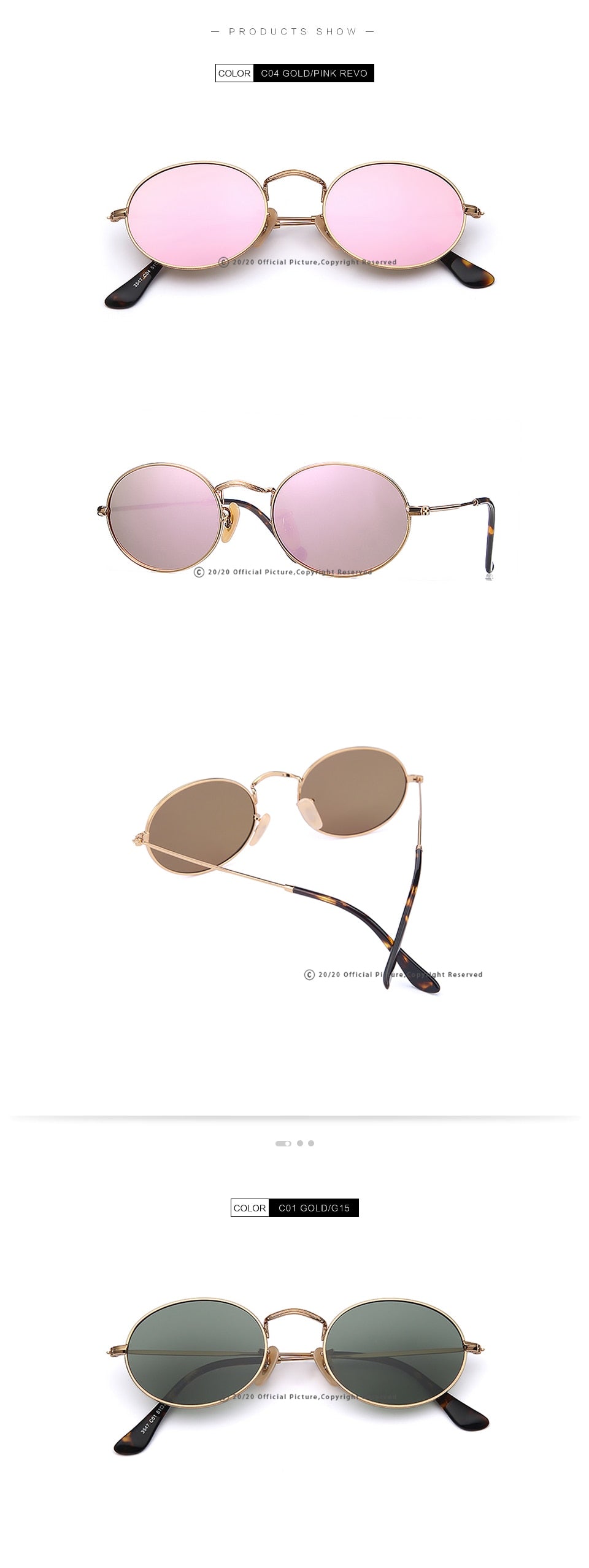 20/20 Polarized Oval Driving Sunglasses for Men & Women - UV Protection, Anti-Glare, Lightweight Comfort - Perfect for Road Trips, Commuting & Outdoor Activities (Model C030)