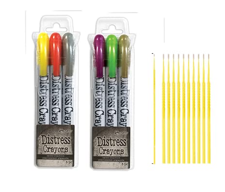 Ranger Distress Crayon Sets with PTP Sticks for Halloween Crafts
