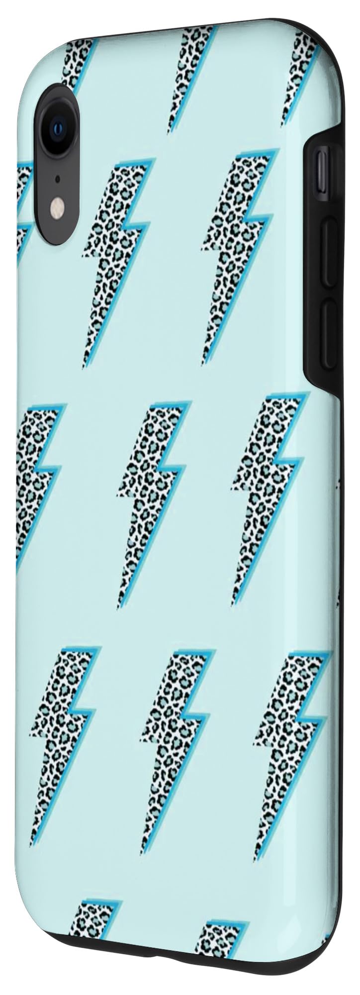 iPhone XR Cute Leopard Print Phone Case - Shockproof Protective Cover with Lightning Port Access - Y2K Aesthetic Design for Girls & Teens - Perfect for School, Travel, and Everyday Use