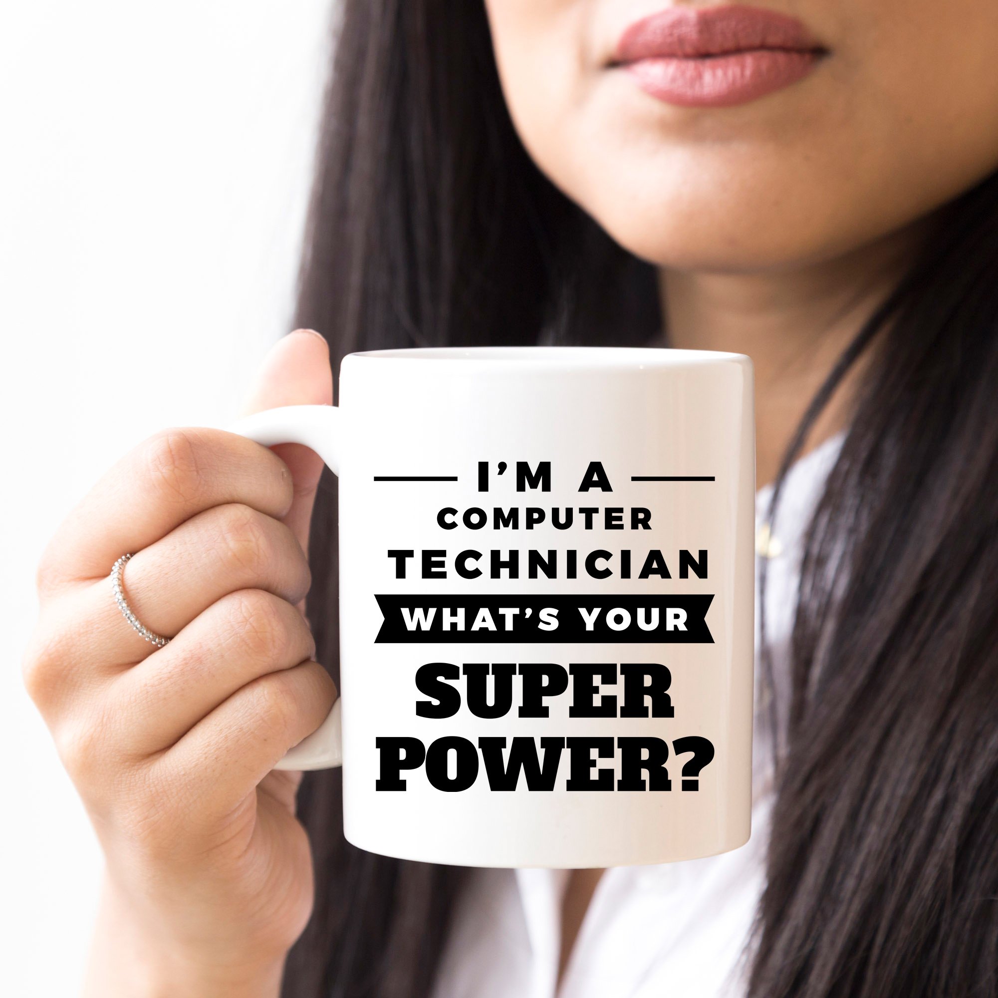 Funny Computer Technician Coffee Mug - 11oz Ceramic Cup for IT Professionals | Perfect Gift for Tech Support, Programmers & Engineers | Office, Home & Work Use