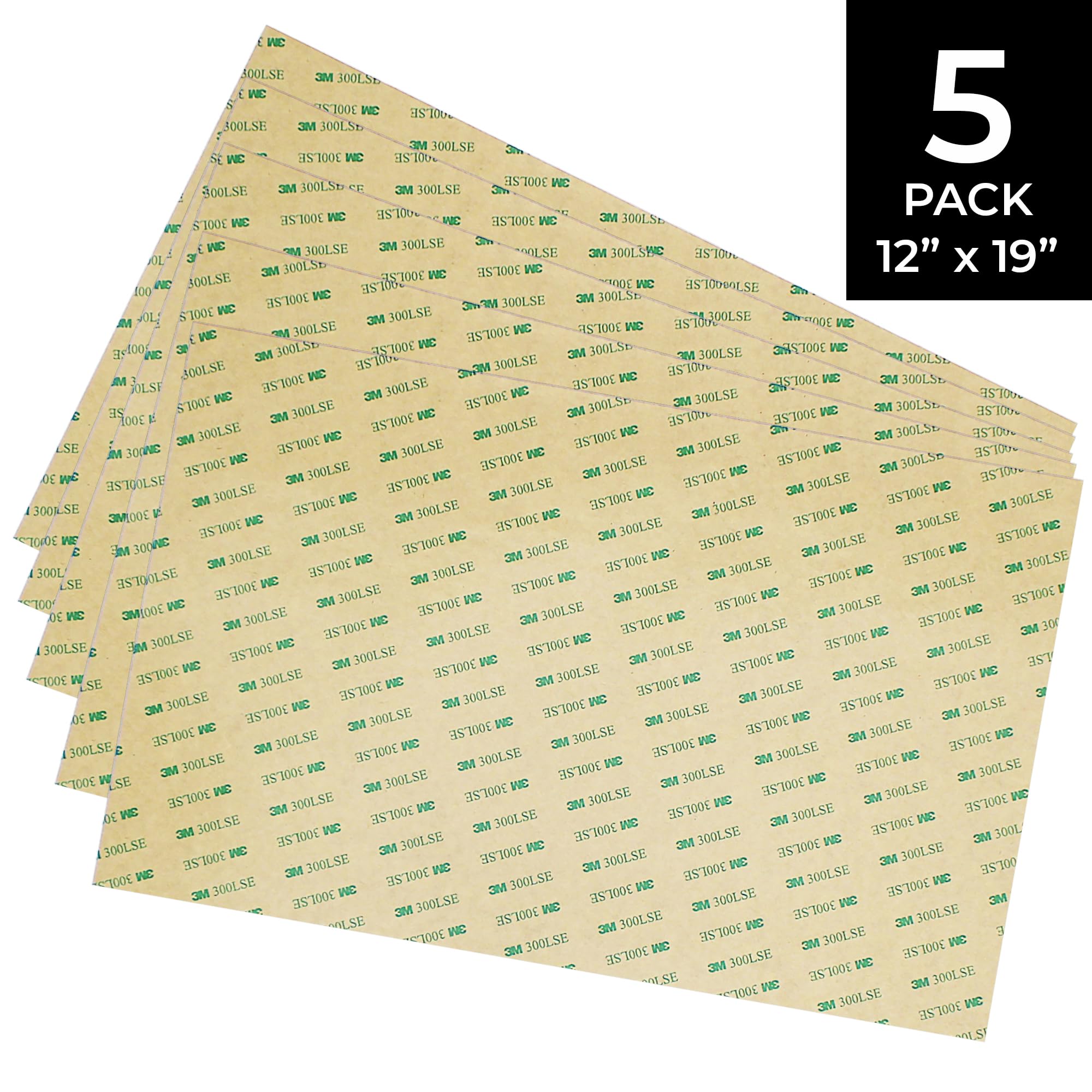 3M 9474LE 300LSE Double Sided Adhesive Transfer Tape - 5 Sheets, 12
