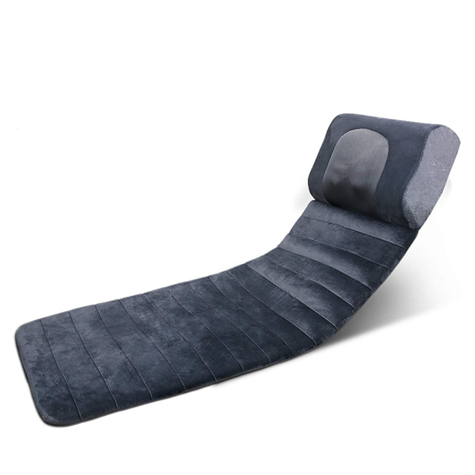 Foldable Full Body Massage Mat with Heating & Auto Shutdown - 15 Minute Timer - Back, Neck, Lower Back, Lumbar & Thigh Pain Relief - Portable Massage Mattress for Home, Office & Travel Use
