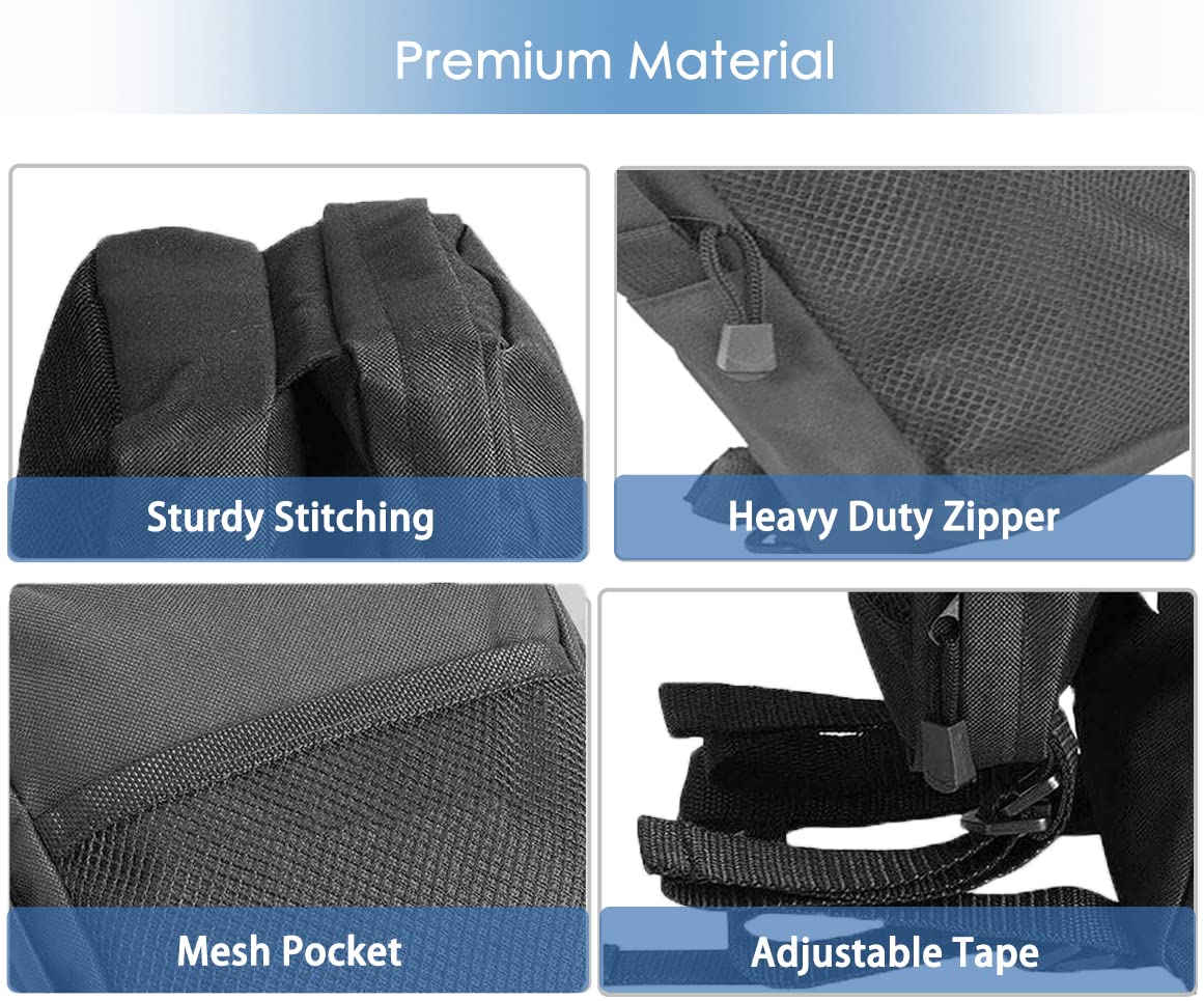 2 Pack Waterproof ATV Fender Bags with Cooler - Universal ATV/UTV/Dirt Bike Rear Storage Saddlebags for Tools & Accessories - Durable Black Motorcycle Gear for Off-Road Adventures & Camping Trips