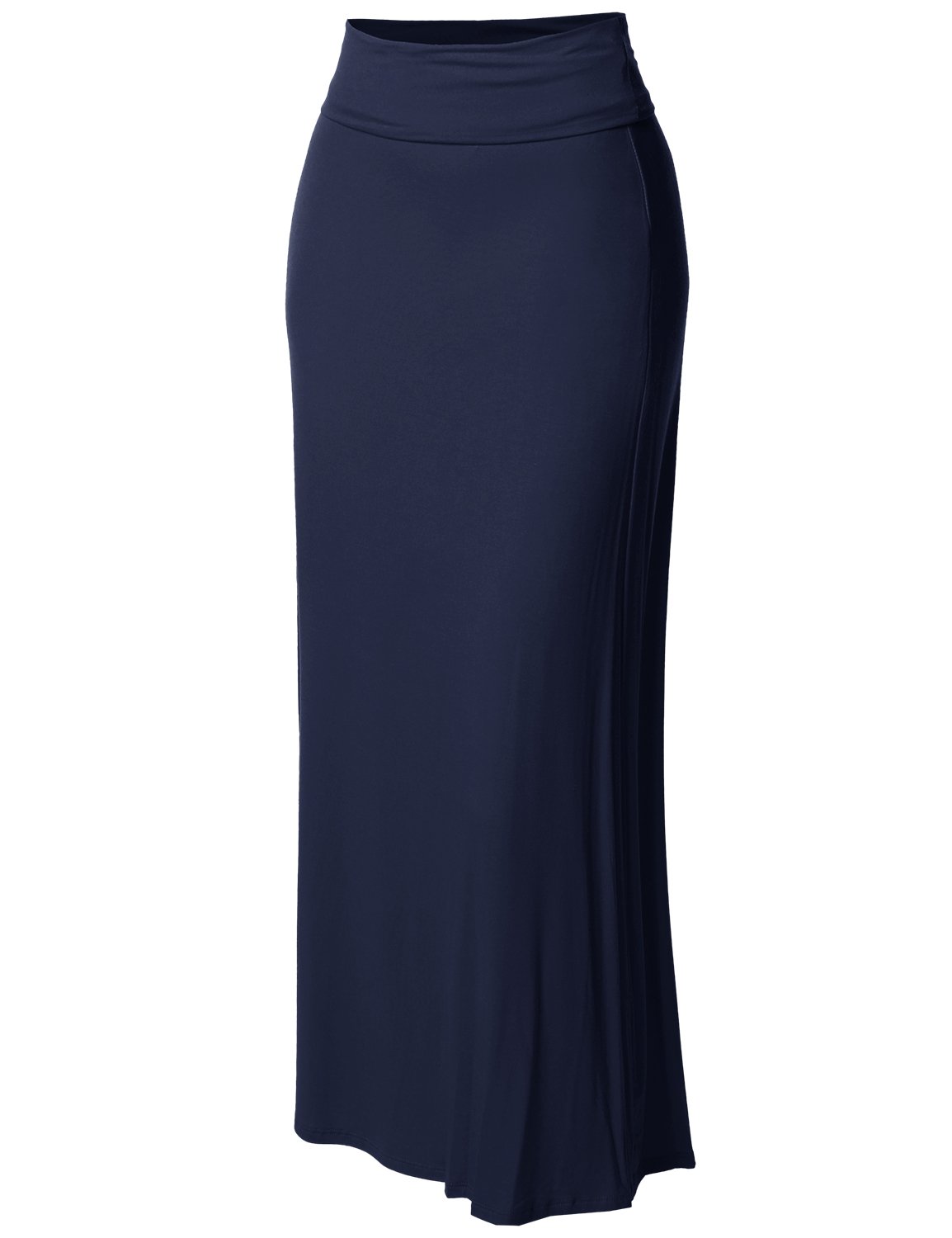 Stylish Women's Fold Over Flare Long Maxi Skirt - Boho Chic High Waisted Flowy Beach Skirt for Summer, Vacations & Casual Outings