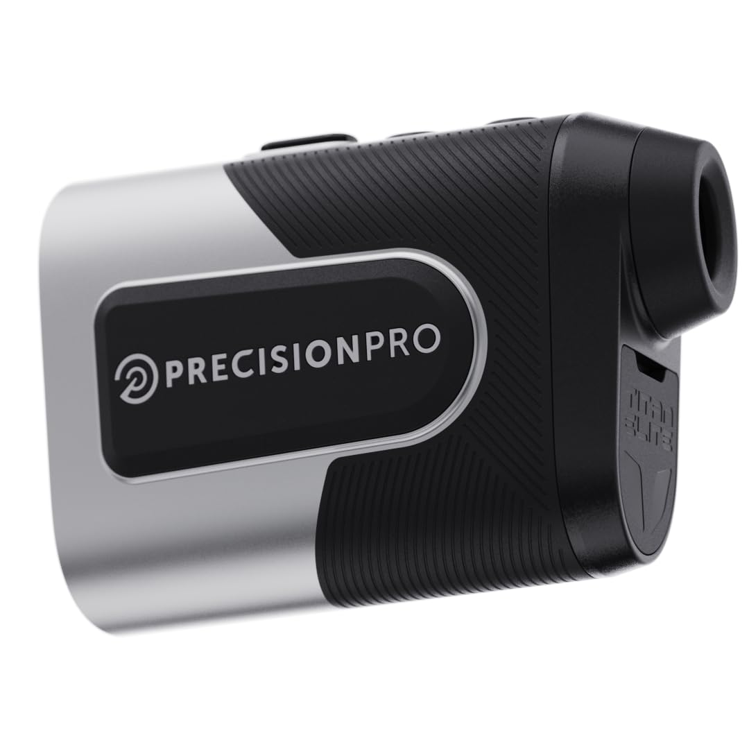 Precision Pro Titan Elite Golf Rangefinder with GPS - Tournament Legal, 999 Yard Range, Slope Switch, Magnetic Grip & Waterproof - Perfect for Golf Tournaments, Practice & Outdoor Adventures