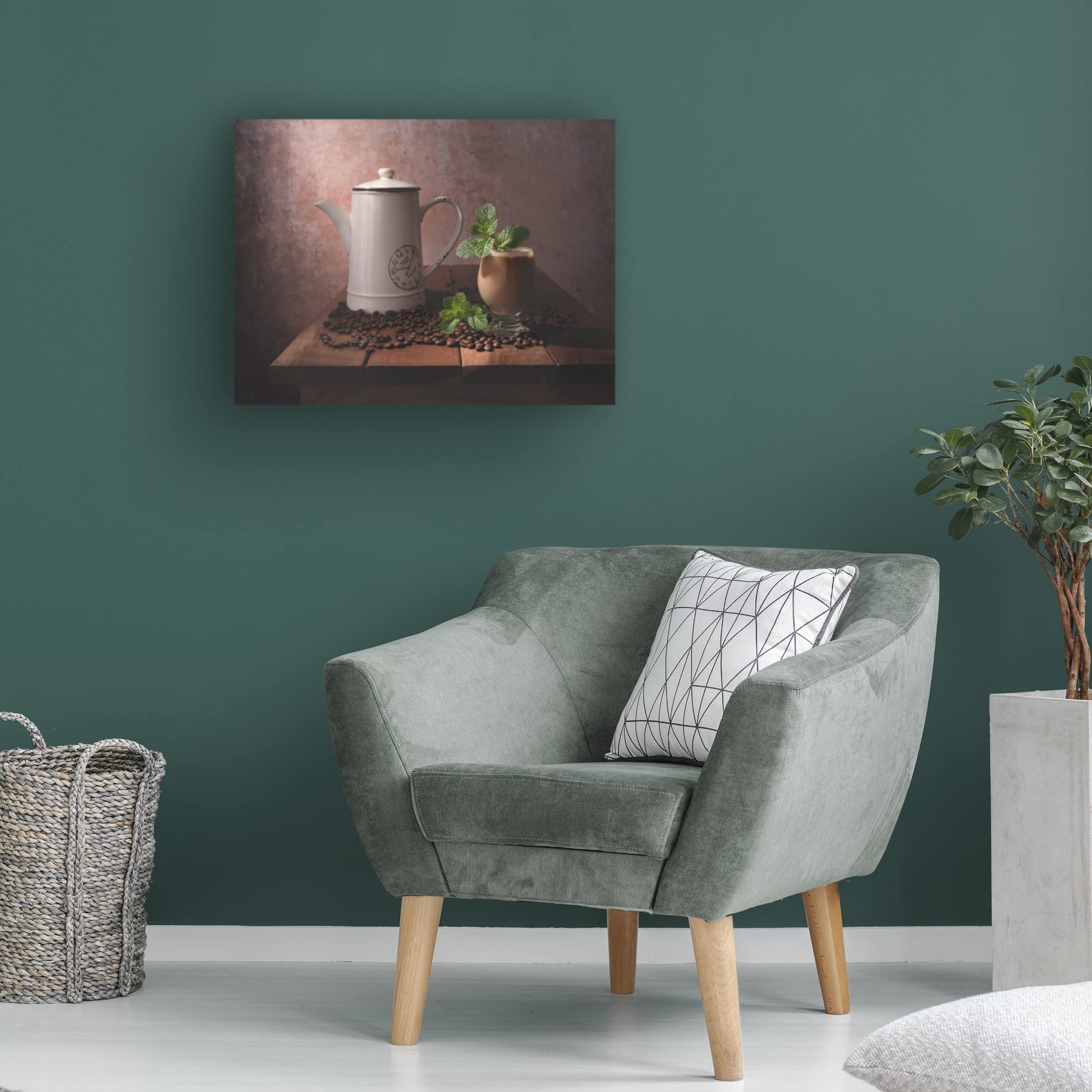 Trademark Fine Art 'Delicious Drink' Canvas Wall Art by Margareth Perfoncio - Vibrant Kitchen Decor & Dining Room Painting for Coffee Lovers