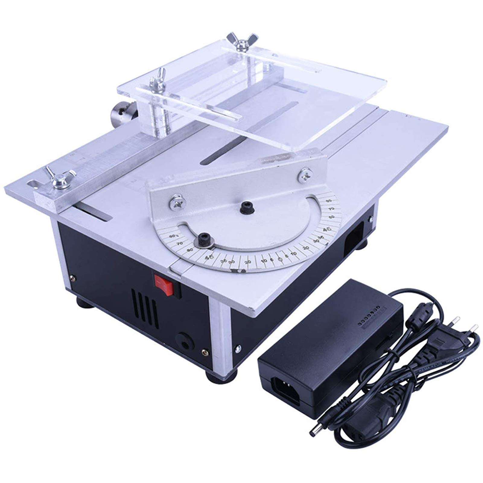 Mini Table Saw for Woodworking - Precision DIY Table Saw with Lathe, Polisher & Drilling Machine | Perfect for Wooden Model Crafts, PCB Cutting & Home Workshop Projects