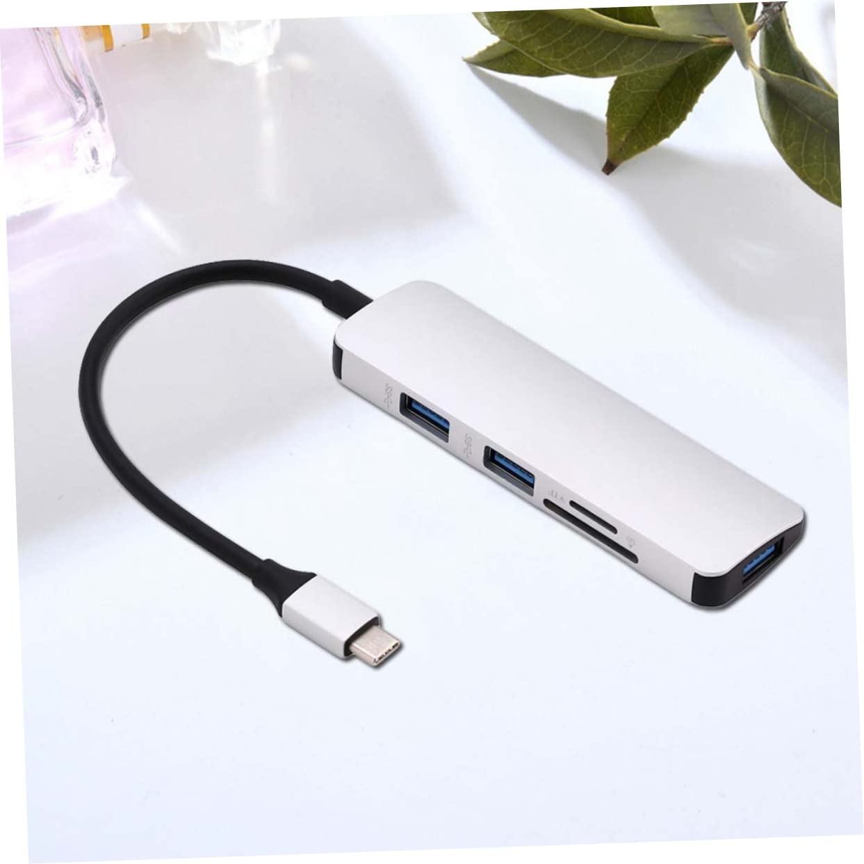 Homoyoyo 3-Pack USB C Hub with 5-in-1 Multi-Port Adapter - USB 3.0, USB-C Reader, Ethernet Port, USB A Hub for Laptop, MacBook, PC - Perfect for Home Office, Travel & Remote Work