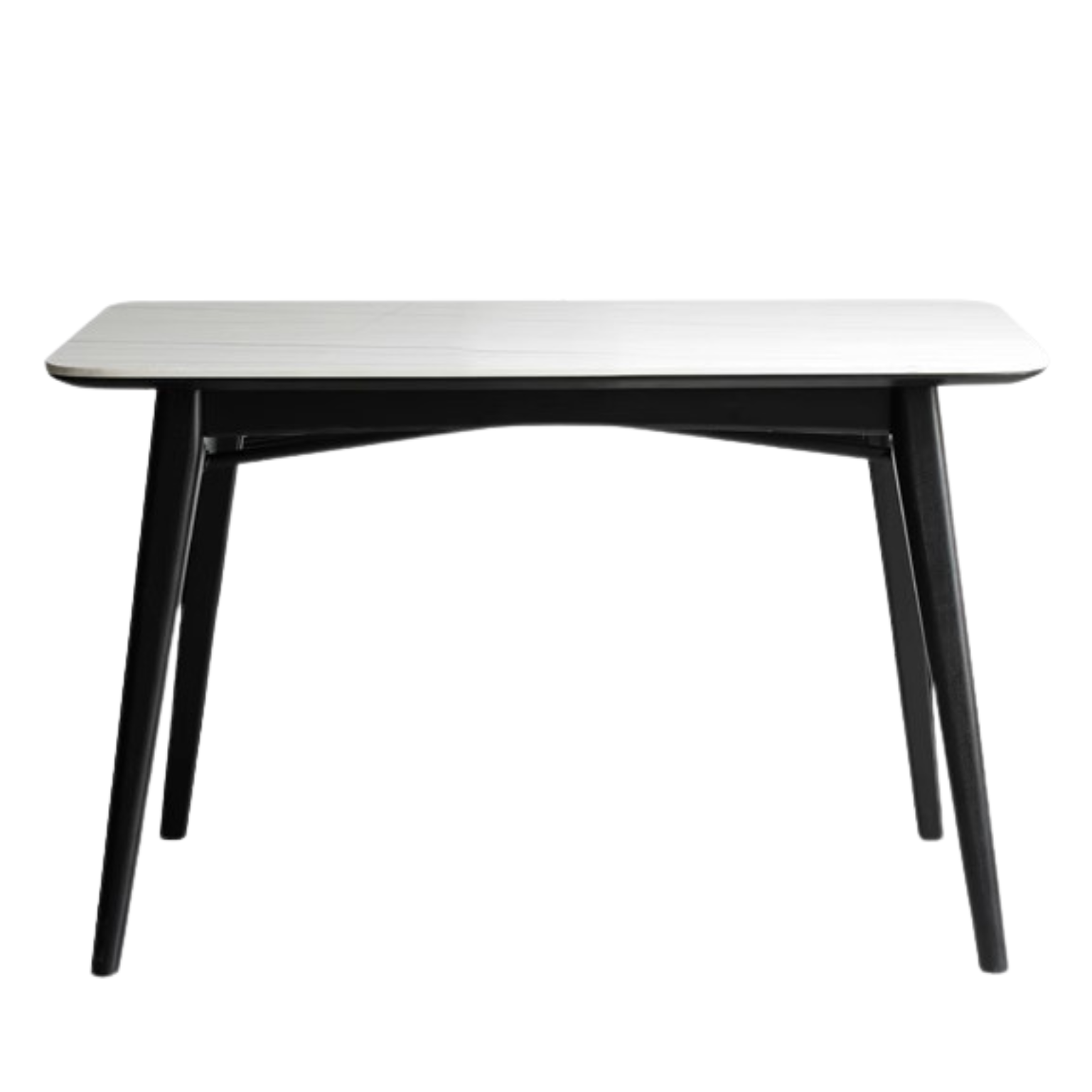 55.1x31.4x29.9 inch / 140x80x76.2 cm / Black Color top White color / Slate dining table