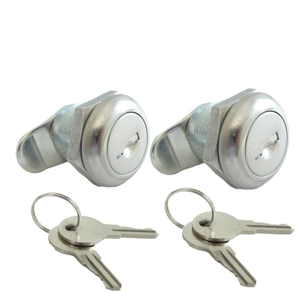 2 Pack Truck Tool Box Lock Replacement with Keys - 5/8