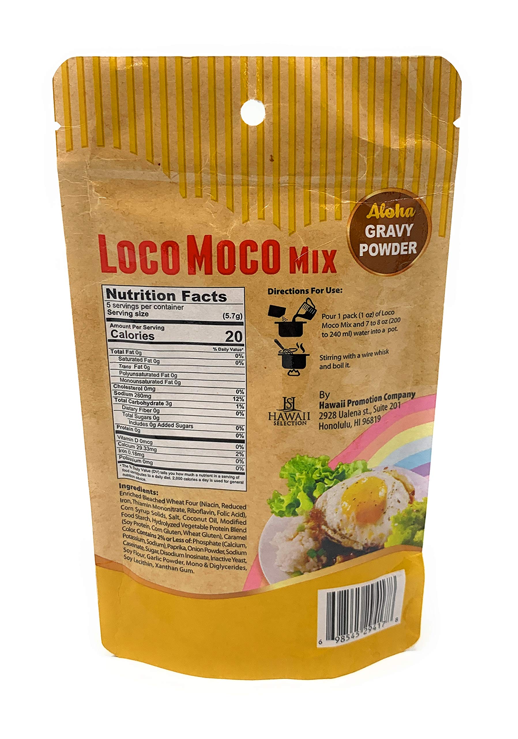 Hawaii Selection Loco Moco Mix Gravy Powder 1 oz - Authentic Hawaiian Sauce Mix for Loco Moco, Burgers & Rice Bowls | Easy Hawaiian Cooking at Home