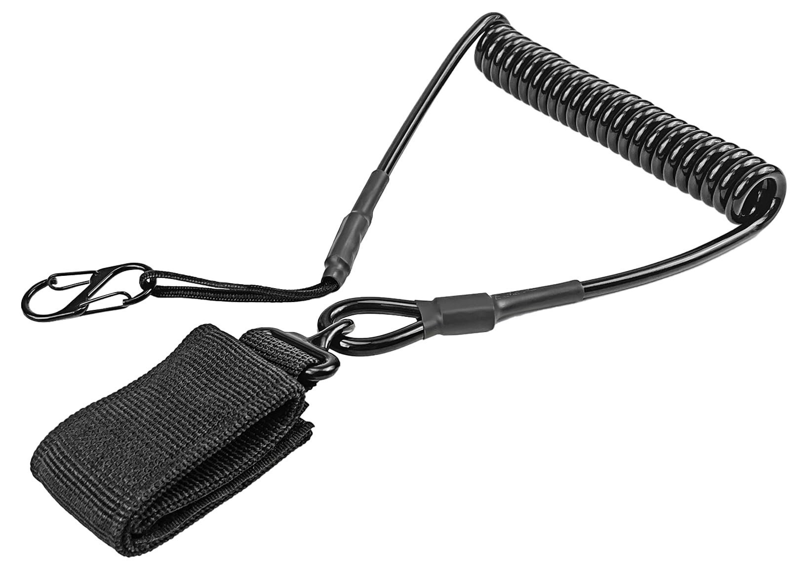 Safety Fall Protection Lanyard for Power Tools - Adjustable Tool Tether with Carabiner Clip, Holds 2.5