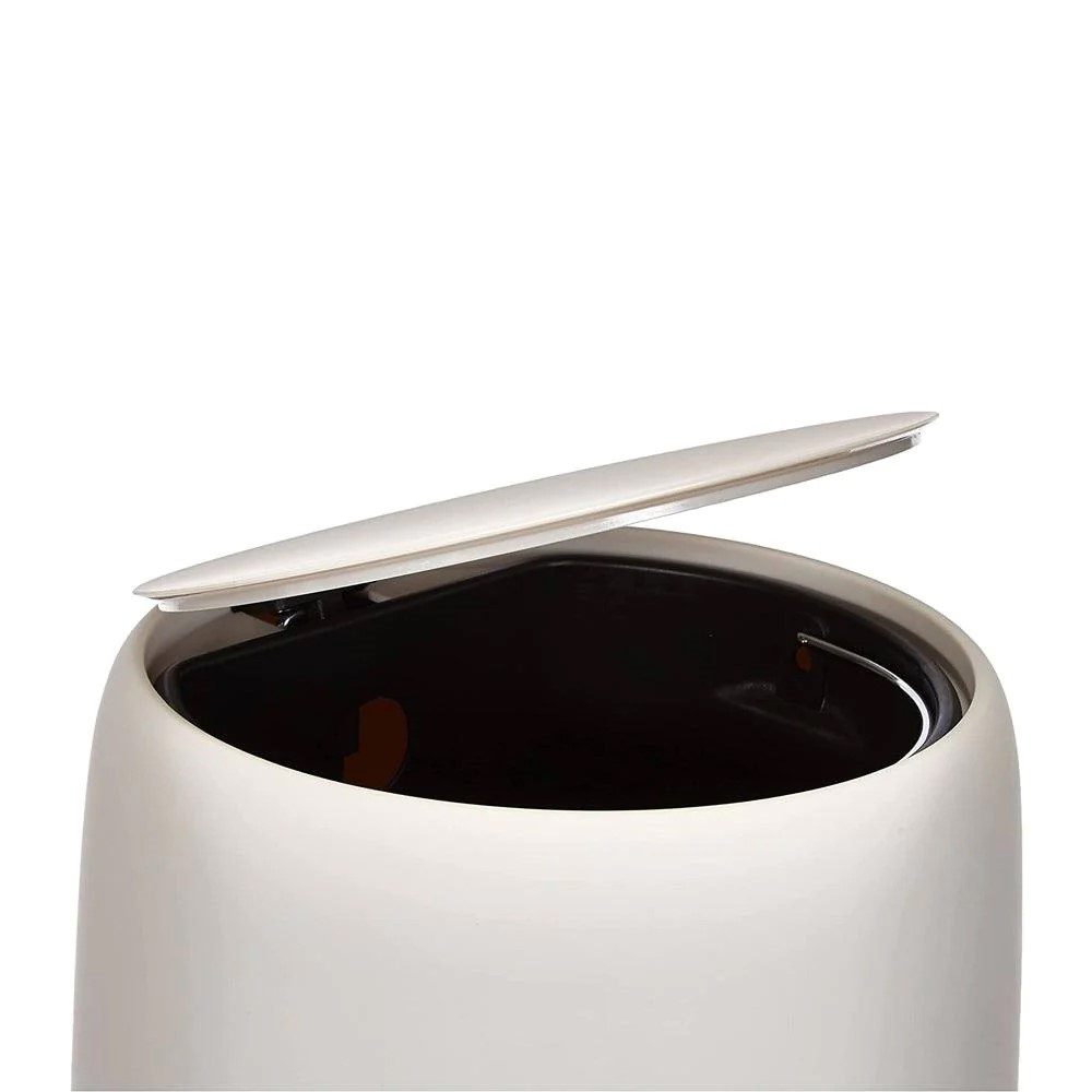BLOMUS Sono Pedal Bin 30cm Stainless Steel Trash Can with Foot Pedal - Moonbeam Color for Kitchen, Bathroom & Office Waste Disposal
