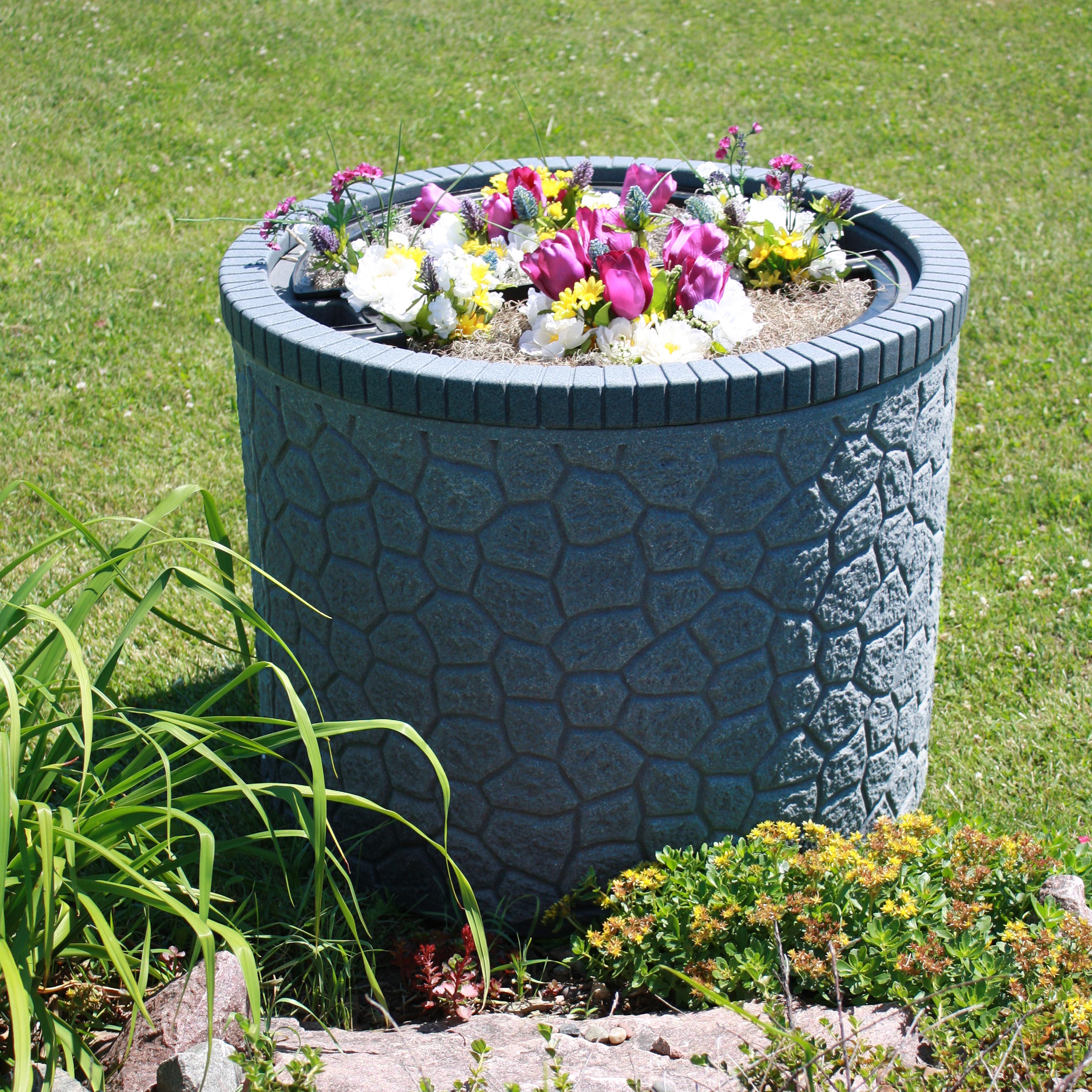 35 Gallon Decorative Septic Tank Cover - Durable Outdoor Basin Planter Enclosure for Landscaping & Yard Decor | Perfect for Garden, Patio, and Backyard Septic System Disguise