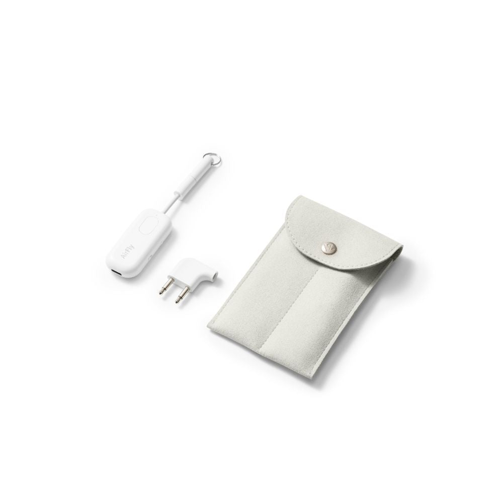 Twelve South AirFly Pro Deluxe Wireless Bluetooth Audio Transmitter for Headphones - Perfect for Travel, Gym, and Airplane Use