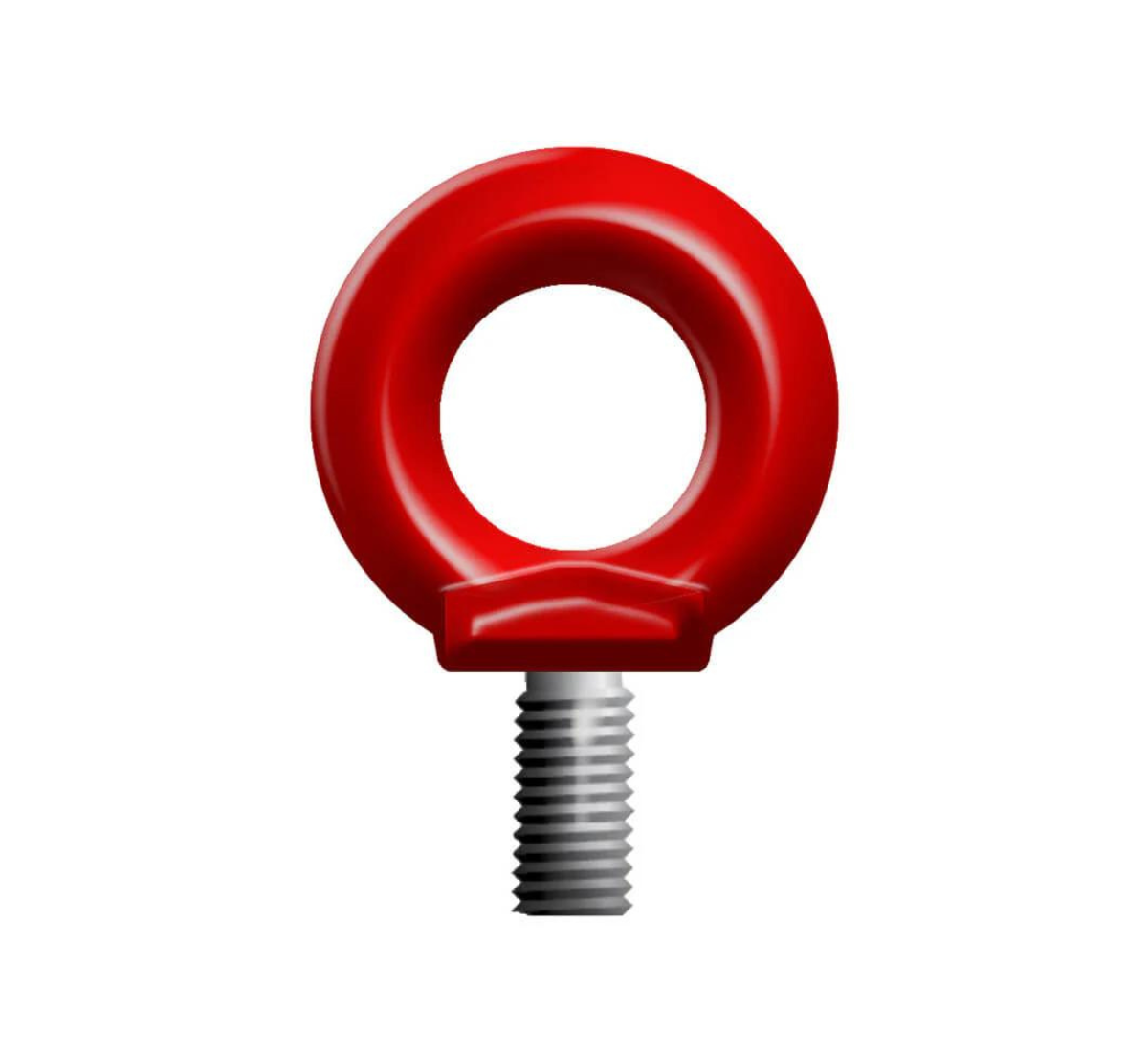Grade 80 Lifting Eyebolt - Heavy Duty Forged Steel Anchor Bolt with Nut - Perfect for Construction, Rigging & Marine Applications