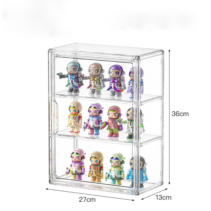 POP MART Display Case - Premium Acrylic Desktop Storage Organizer for Collectible Figures & Toys | Perfect for Home, Office, and Gift Display