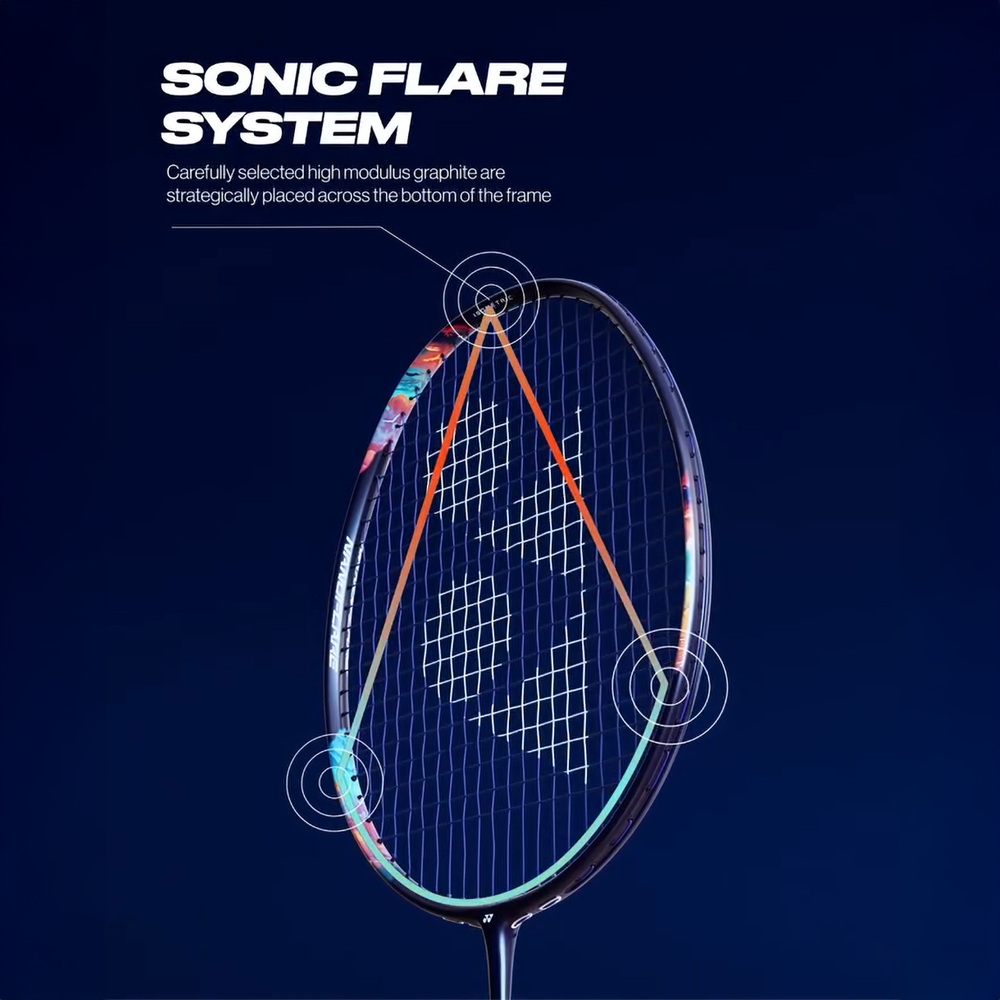 Yonex Nanoflare 700 Play Badminton Racket - Silver/Sky Blue - Lightweight Carbon Fiber Shaft for Speed & Control - Perfect for Recreational & Competitive Play