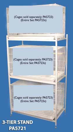Black One-Tier Bali Bungalow Stand Stacking Bird Cage Stand with Casters - Perfect for Home Decor, Pet Bird Cages, and Indoor Plant Displays