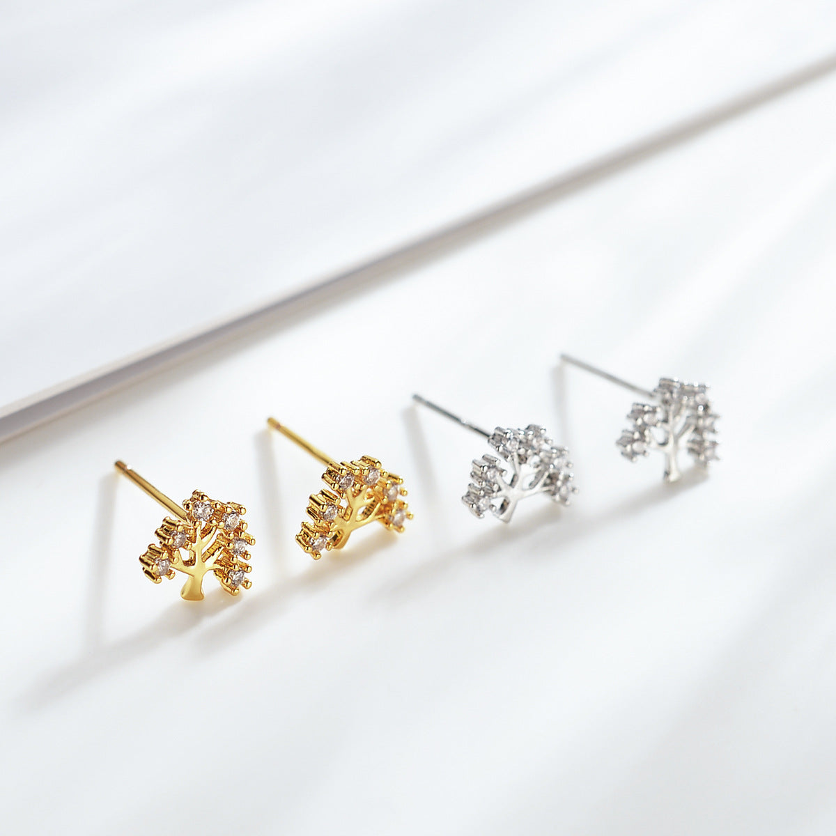 Tree of Life Stud Earrings - Sterling Silver Dainty Earrings for Women | Spiritual Jewelry Gift for Her | Perfect for Everyday Wear & Special Occasions
