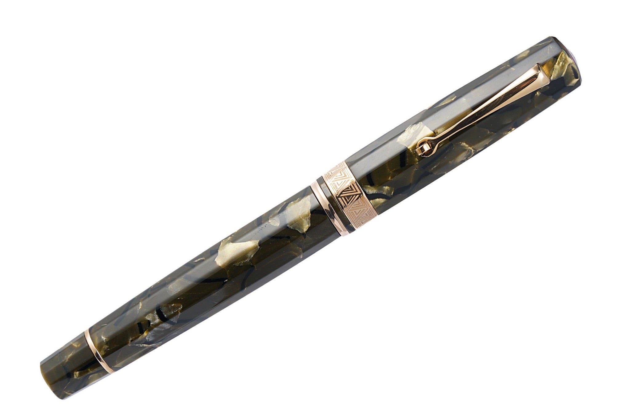 OMAS Paragon Fountain Pen - Saft Green with Rose Gold Trim | Premium Writing Instrument for Calligraphy, Journaling & Gifting