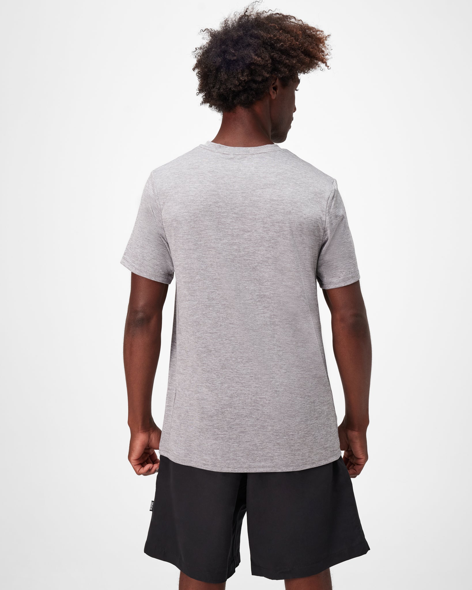 INSPORT Men's Running T-Shirt - Lightweight Breathable Performance Tee for Jogging, Gym & Workouts - Grey