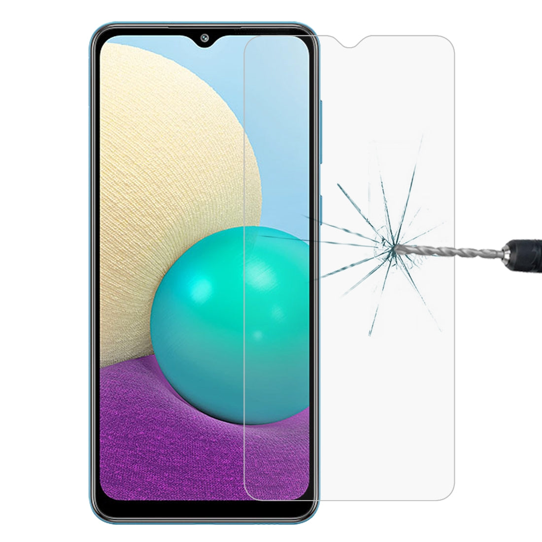 Samsung Galaxy A02 Screen Protector - Tempered Glass Shield with HD Clarity & Anti-Scratch Protection - Perfect for Everyday Use, Gaming, and Work