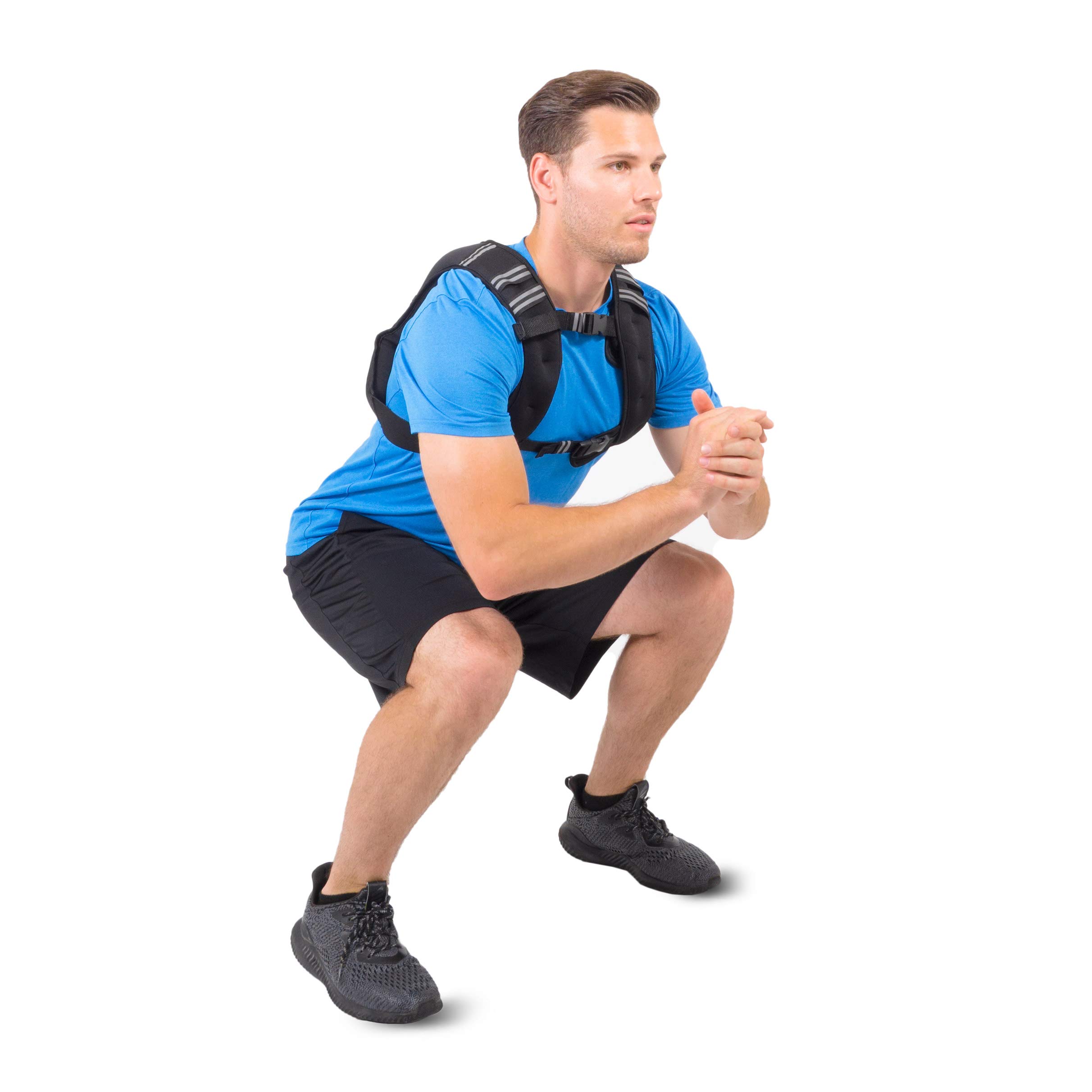 ProsourceFit Weighted Training Vest 12lb for Men & Women - Adjustable Fitness Vest for Running, Workouts & Strength Training - Black