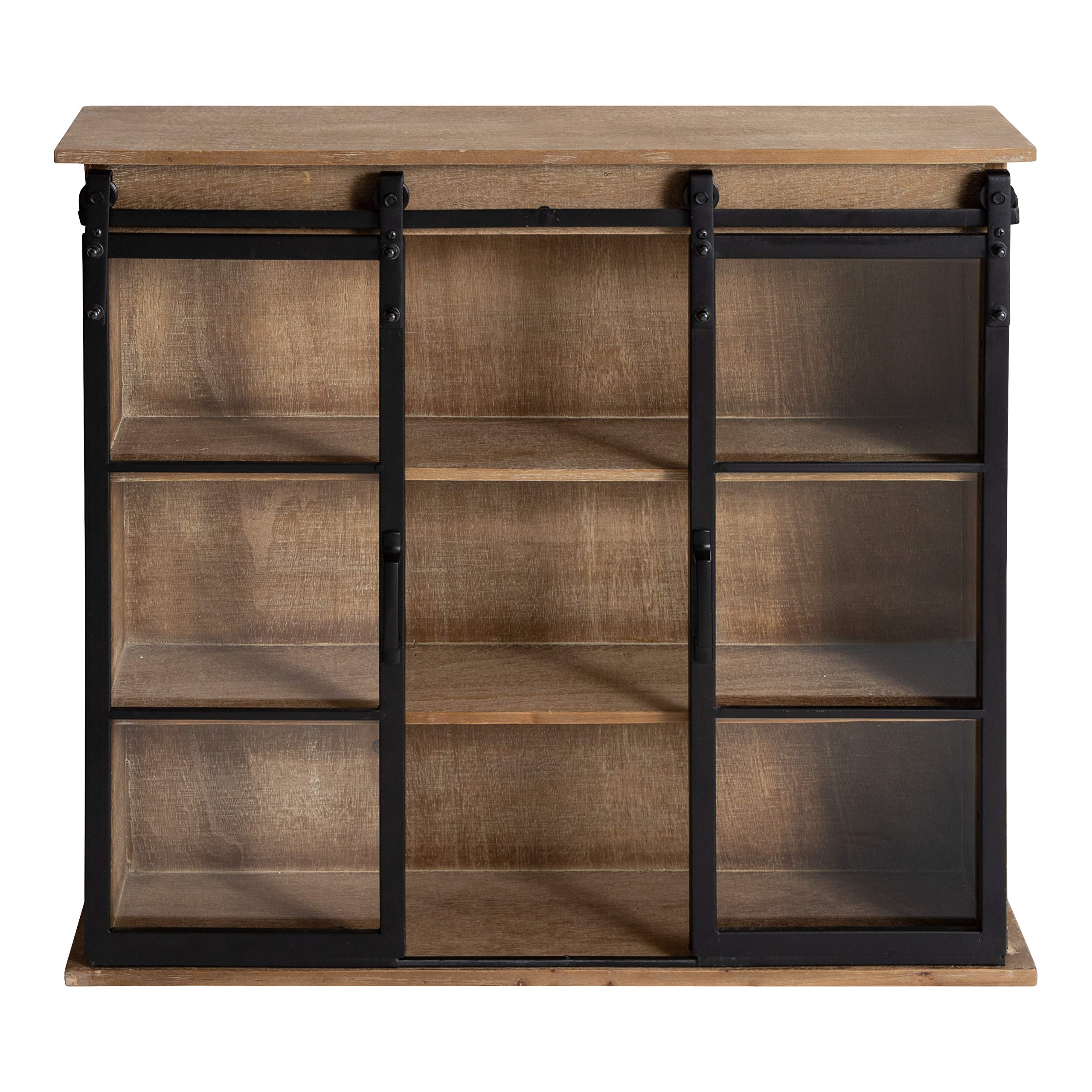Kate & Laurel Barnhardt Rustic Brown Wooden Wall Cabinet - 30