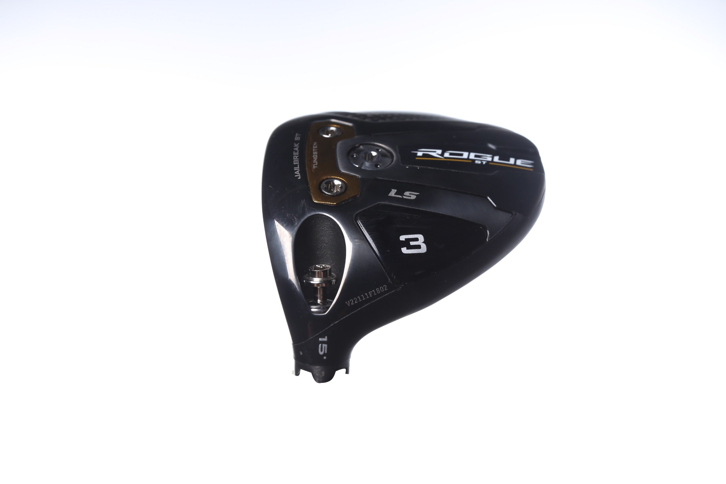 Used Callaway Rogue ST LS Fairway Wood 15° Left Handed Golf Club Head Only - Perfect for Left-Handed Golfers Seeking Distance & Control on the Course