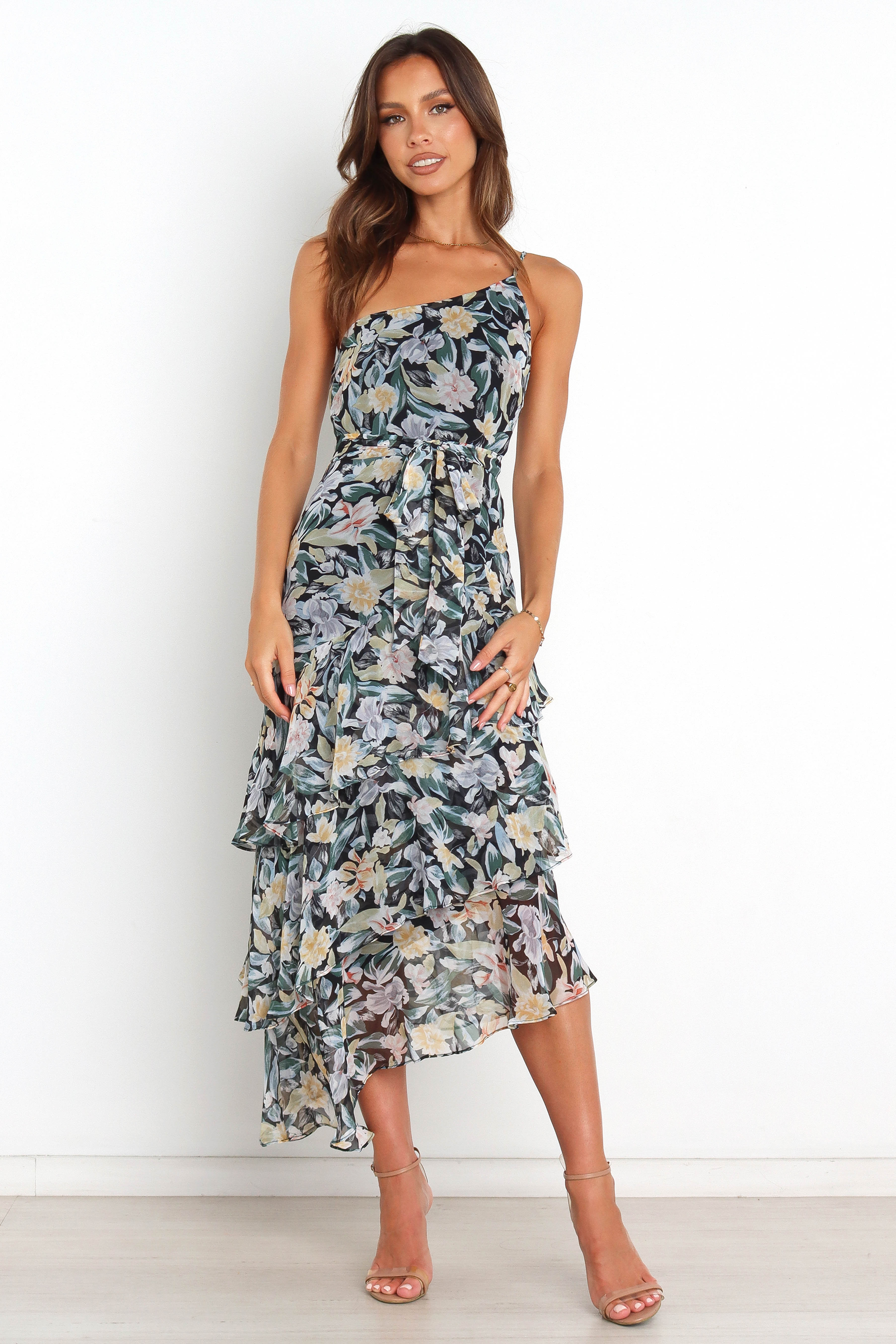 Elegant Black Amren Dress for Women - Perfect for Parties, Weddings & Special Occasions