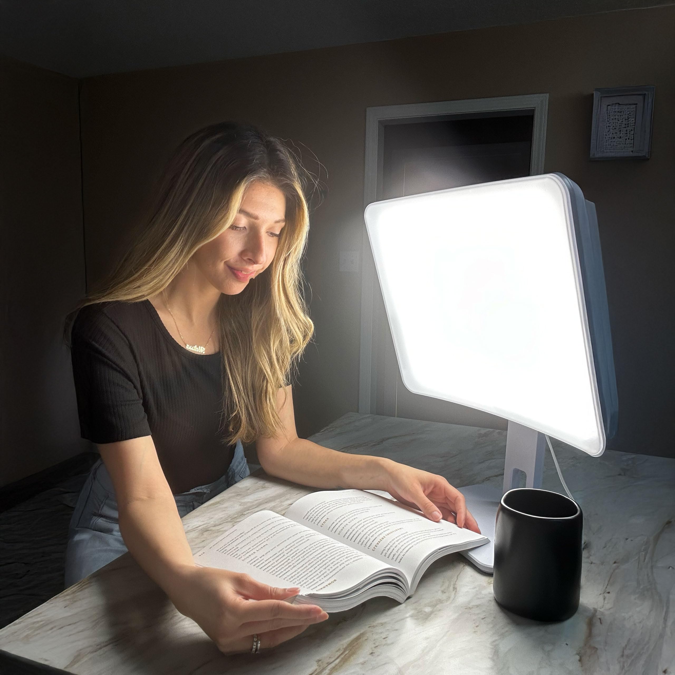 Carex Day-Light Elite 10,000 LUX Bright Light Therapy Lamp - Sunlight Therapy Lamp for Low Energy & SAD Relief - Perfect for Home, Office & Seasonal Affective Disorder Treatment