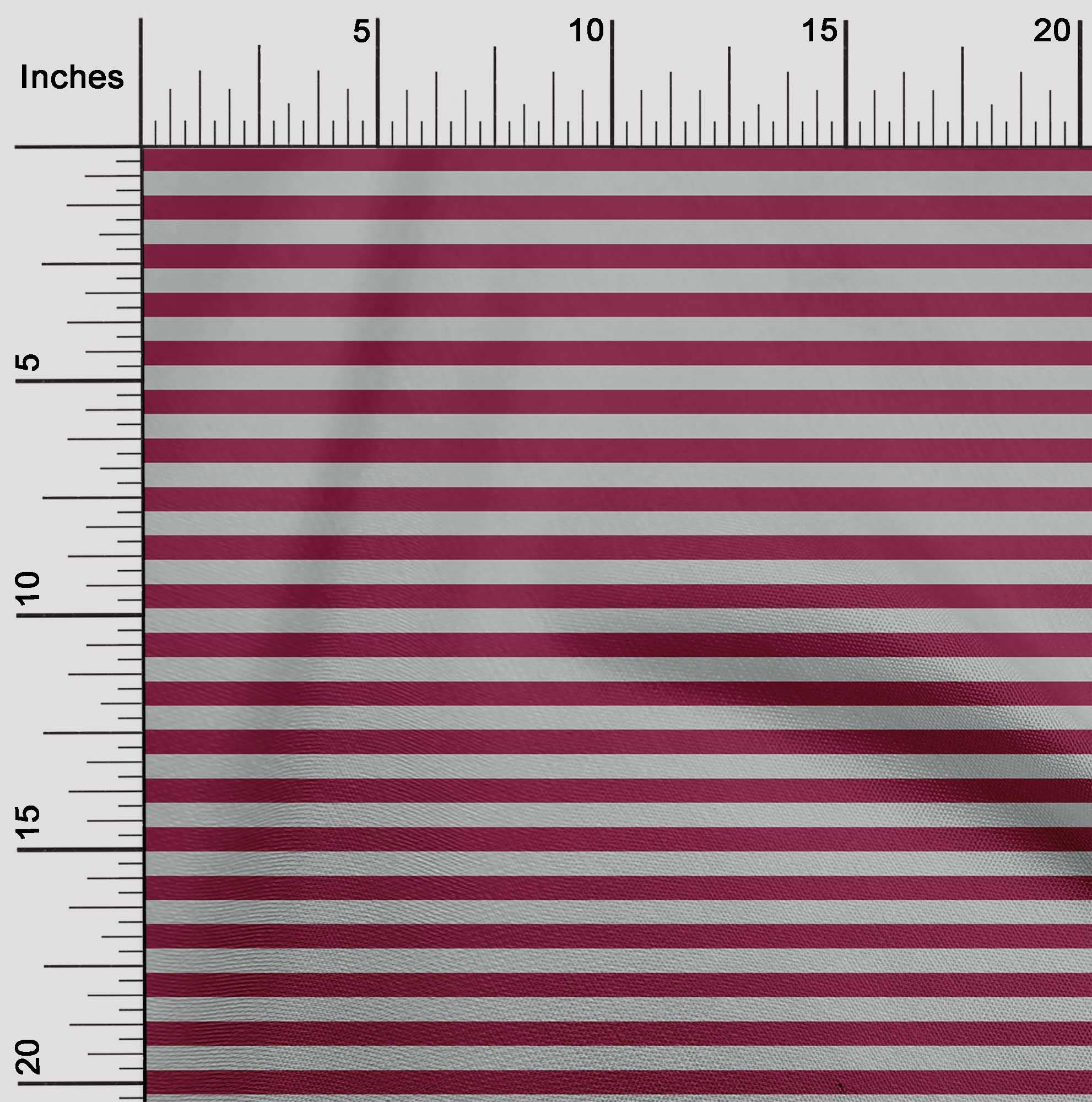 oneOone Rayon Magenta Fabric with Stripes - 56 Inch Wide Printed Sewing Material by The Yard | DIY Clothing, Dresses, Quilting & Home Decor Projects