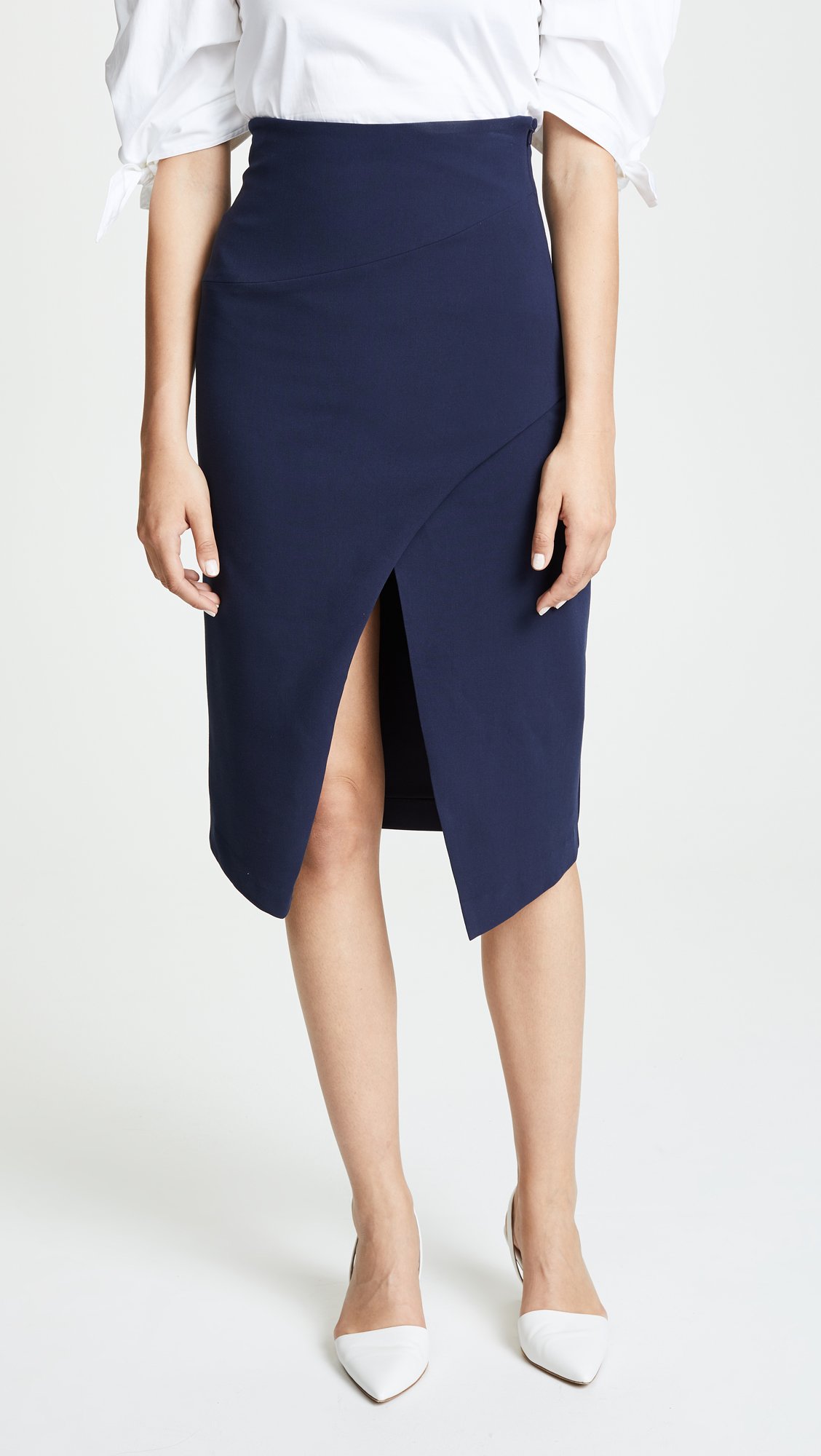 Black Halo Women's Juma Skirt - Elegant A-Line Midi Skirt for Work, Party & Special Occasions | Flattering Fit & Comfortable Stretch Fabric