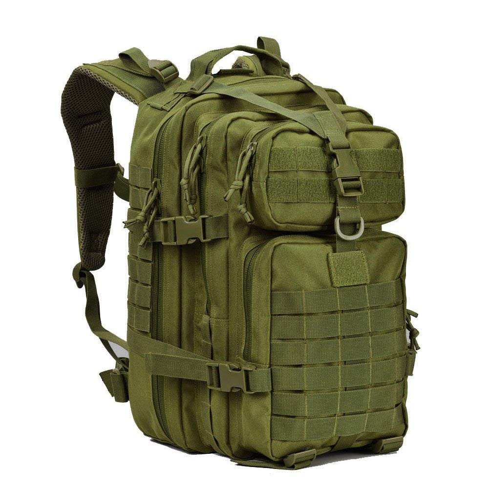 Faniss' 30L Camo Military Tactical Backpack - Waterproof MOLLE Army Backpack for Outdoor Hiking, Camping & Travel - Durable Survival Gear for Hunting, Airsoft & Emergency Preparedness