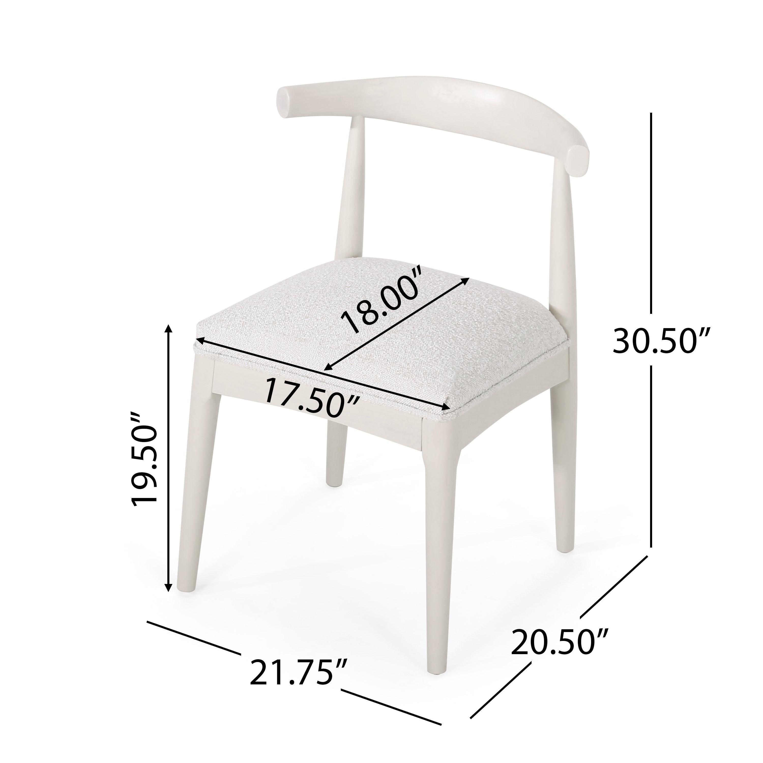 Modern Dining Chair Set of 7 - Comfortable Kitchen Chairs for Home & Restaurant Use - Perfect for Dining Room, Kitchen Island, and Banquet Settings