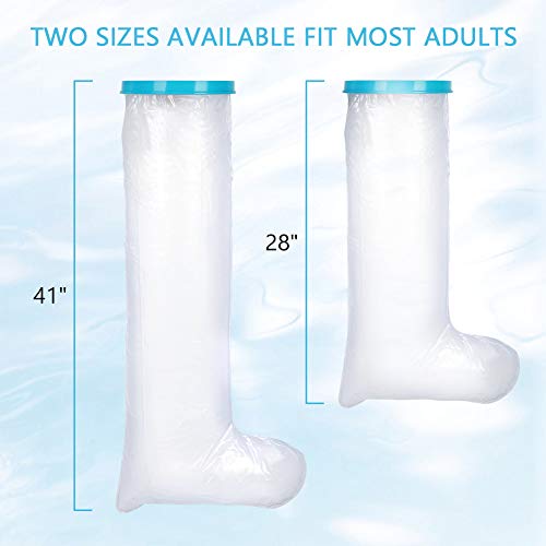 Waterproof Leg Cast Cover for Shower & Bath - Seal Tight Protection for Broken Leg, Knee, Calf or Foot Wounds - Ideal for Hot Tubs, Swimming & Daily Hygiene Care