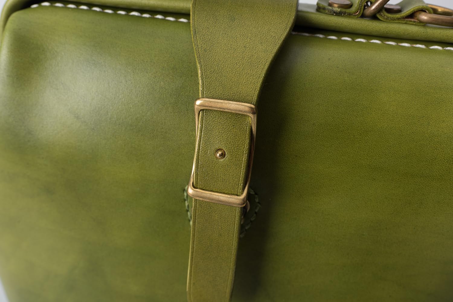 Premium Leather Doctor Bag Backpack for Women & Men - Hand Stitched Large Rucksack in Olive Green | Perfect for Work, Travel & Everyday Use