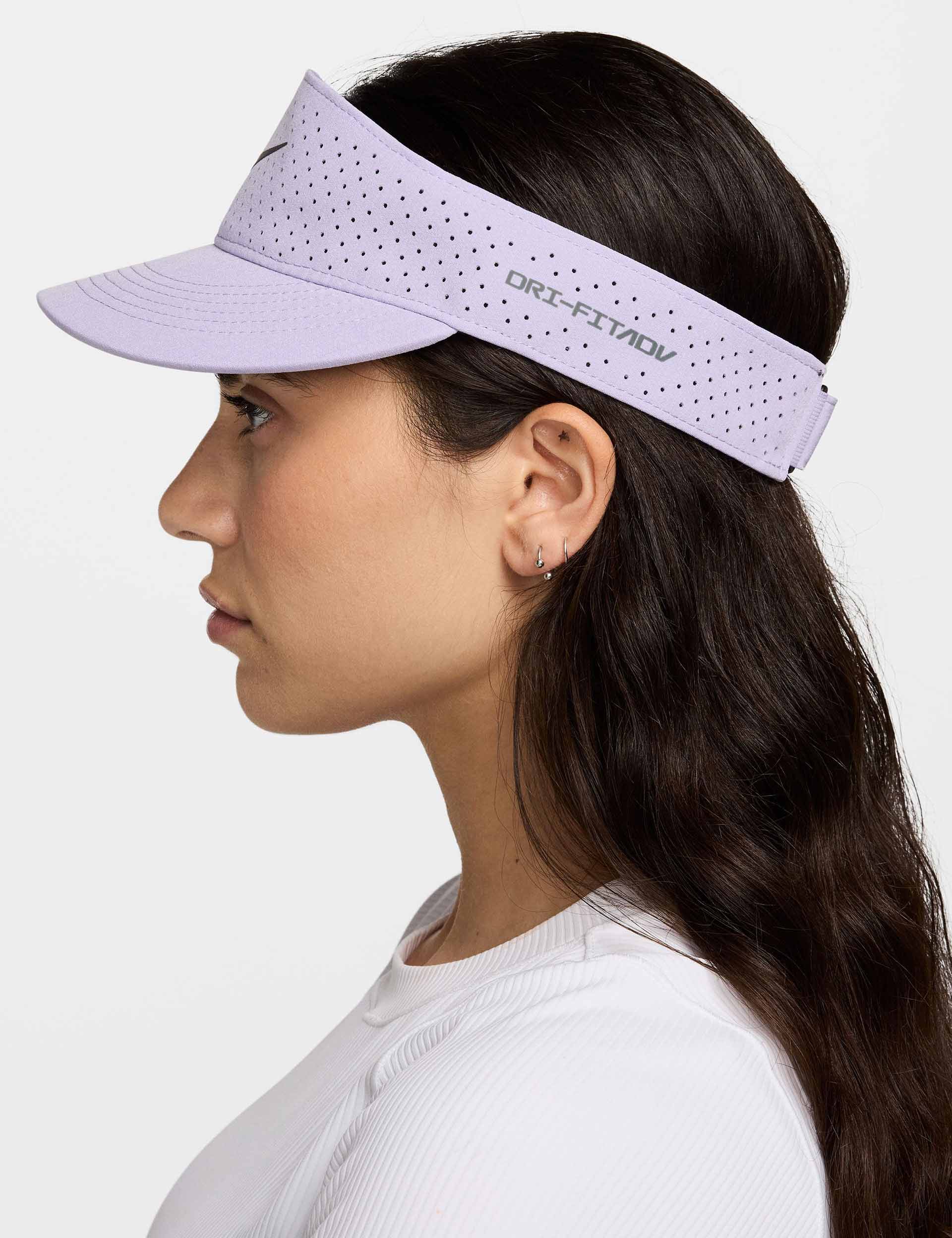 Nike Dri-FIT ADV Ace Tennis Visor - Hydrangeas/Anthracite/Black - Moisture-Wicking Sun Hat for Men & Women - Perfect for Tennis, Golf, Running & Outdoor Sports